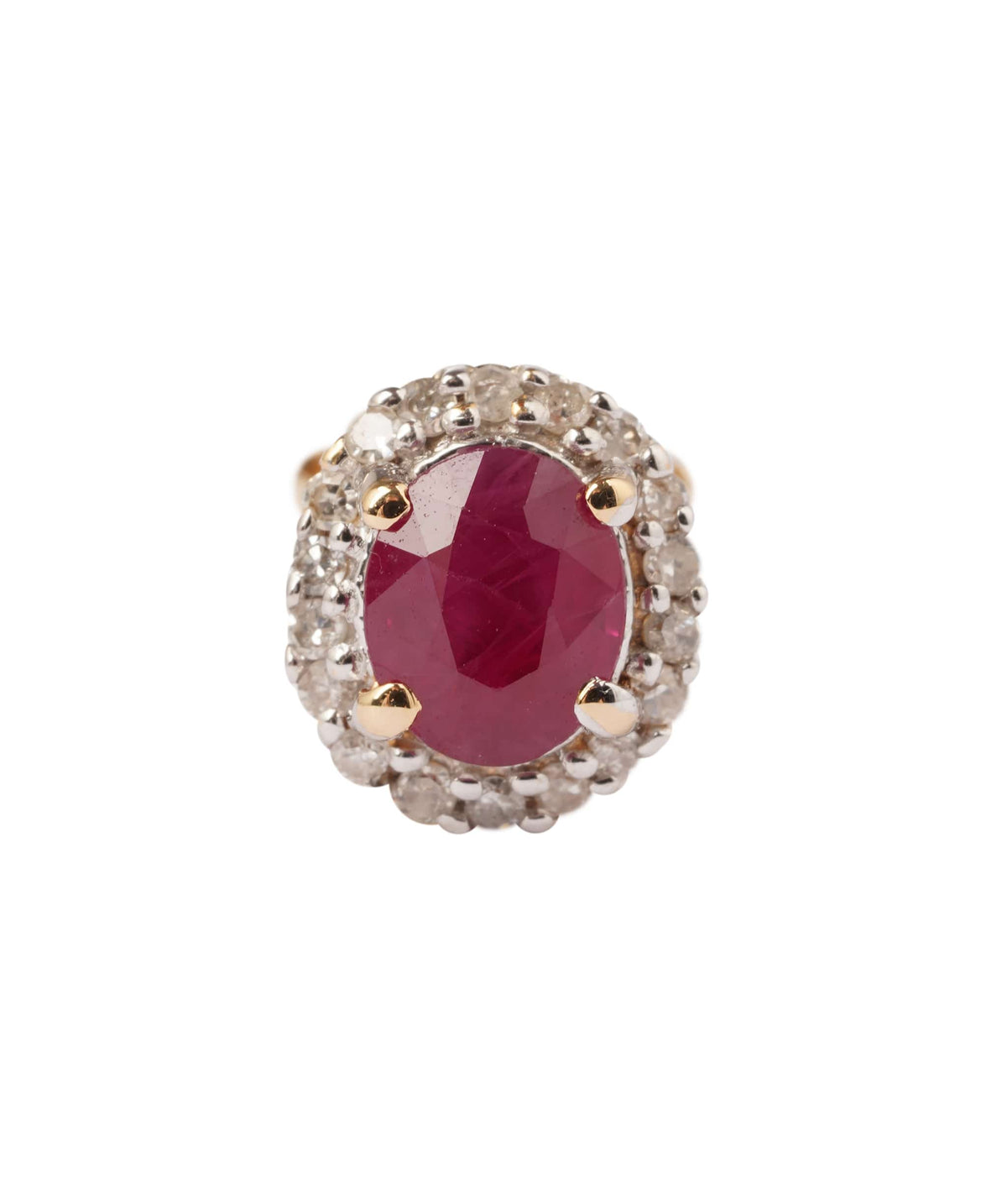Luxury Promise 0.79ct Ruby 18K Yellow Gold Push & Post Earrings - 1.737g ANC2049