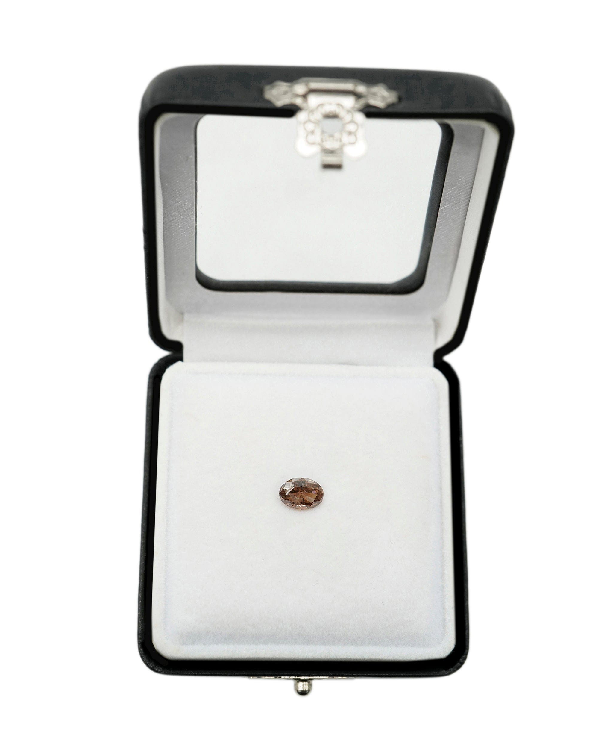 Luxury Promise 0.7ct Brownish Pink OVAL SHAPE DIAMOND DXBN0090