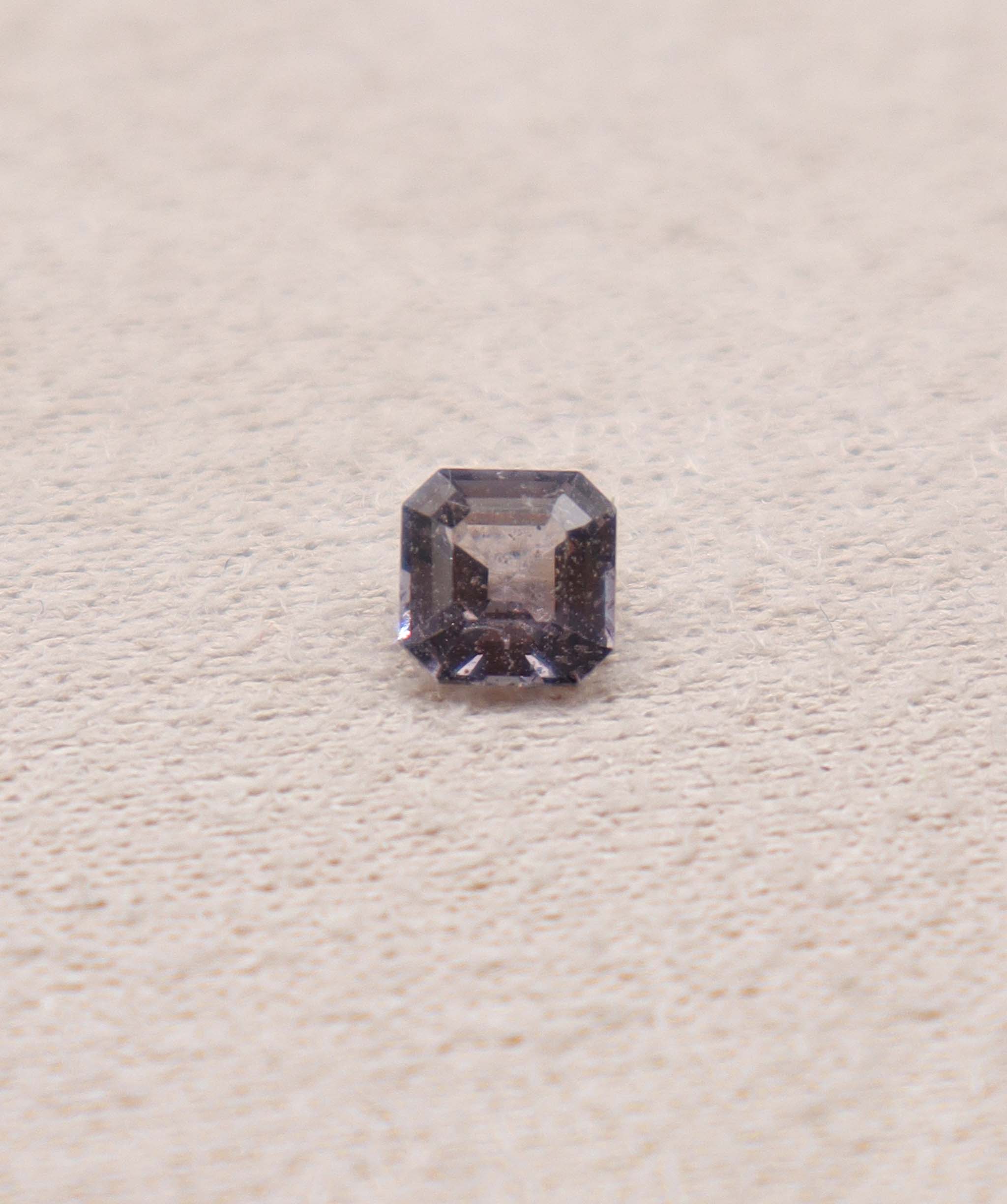 Luxury Promise 0.7ct Grey Asscher Cut Spinel DXBS4907