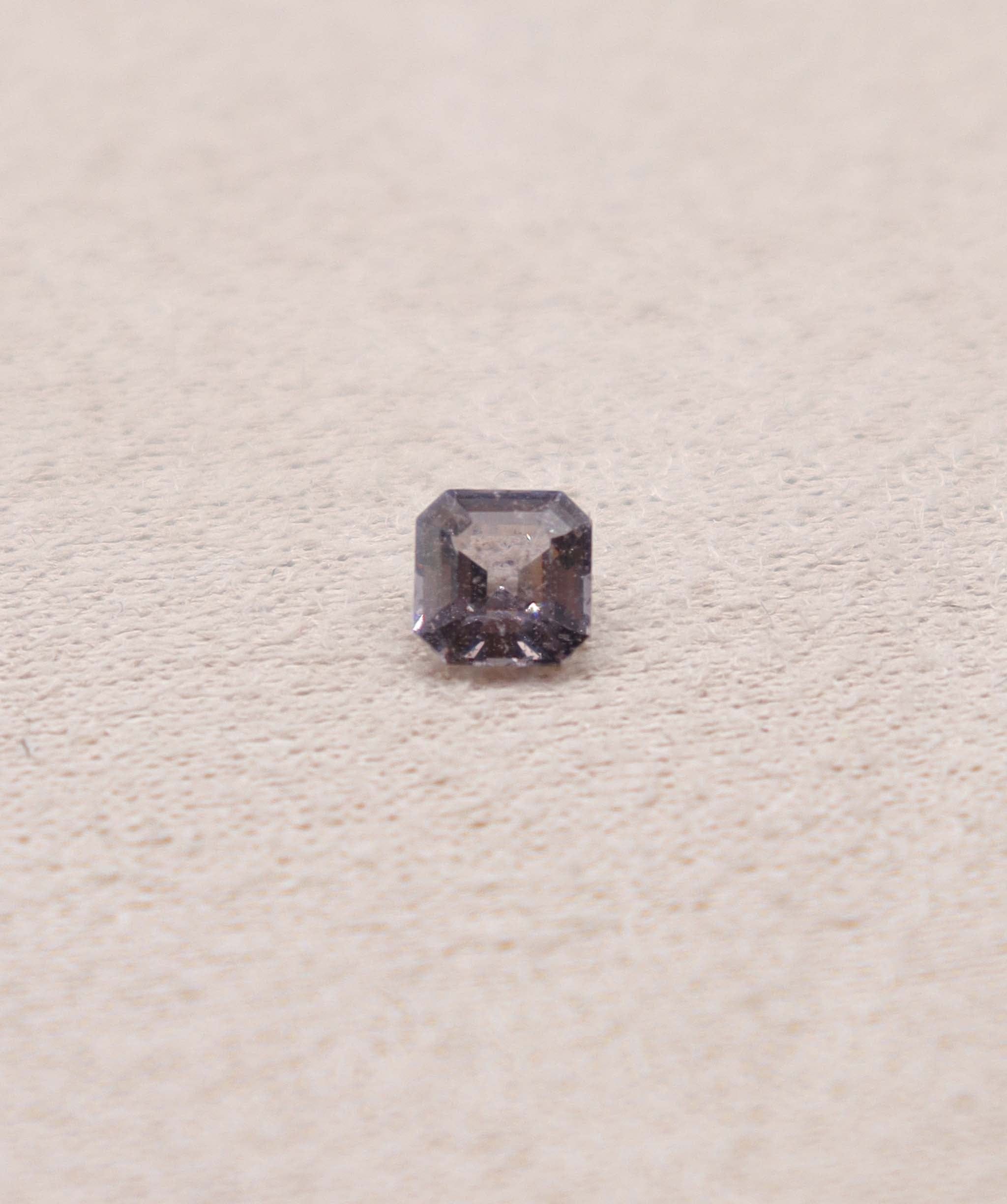 Luxury Promise 0.7ct Grey Asscher Cut Spinel DXBS4907