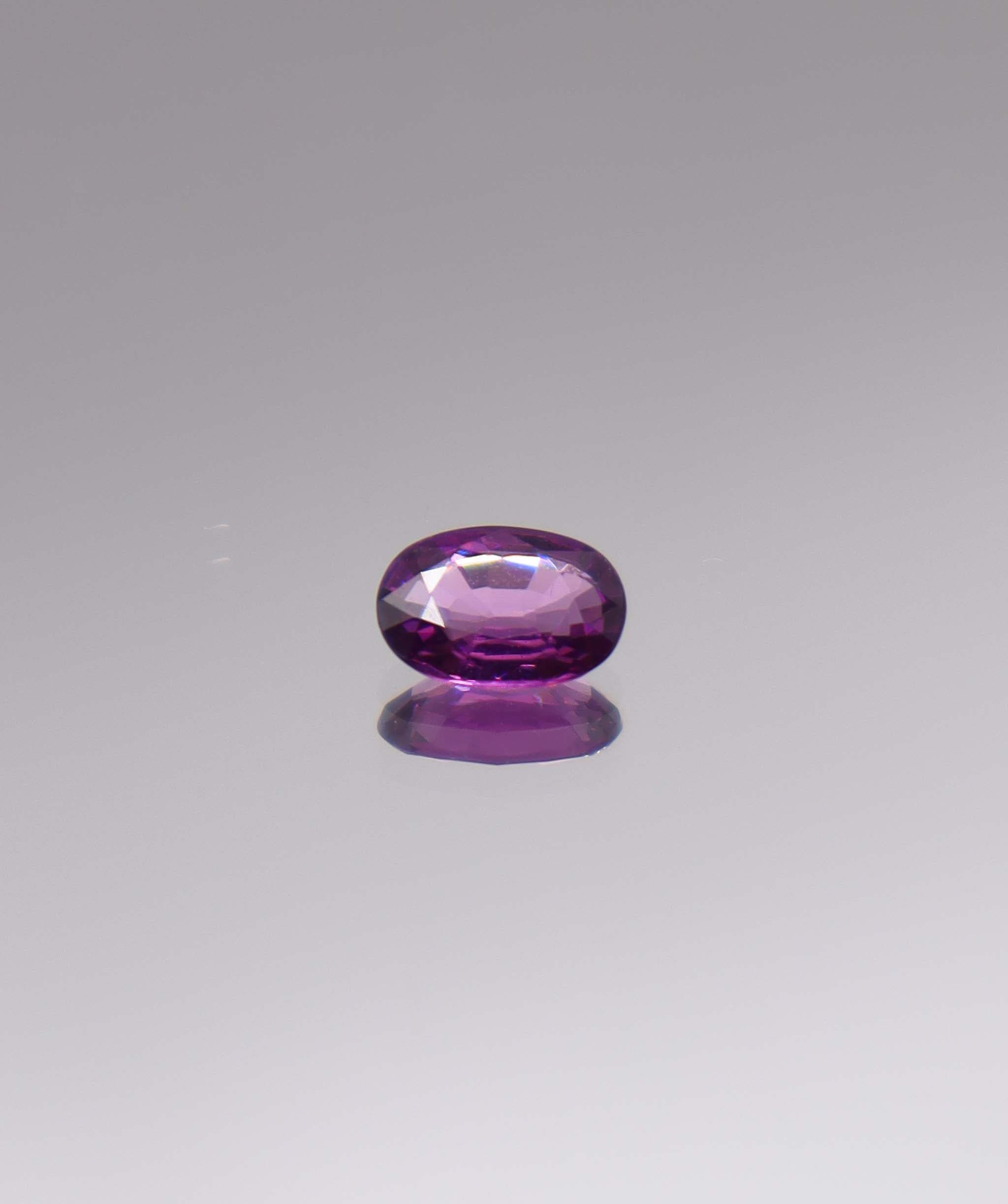 Luxury Promise 0.80ct Purple Rhodolite Garnet Oval DXBS6037