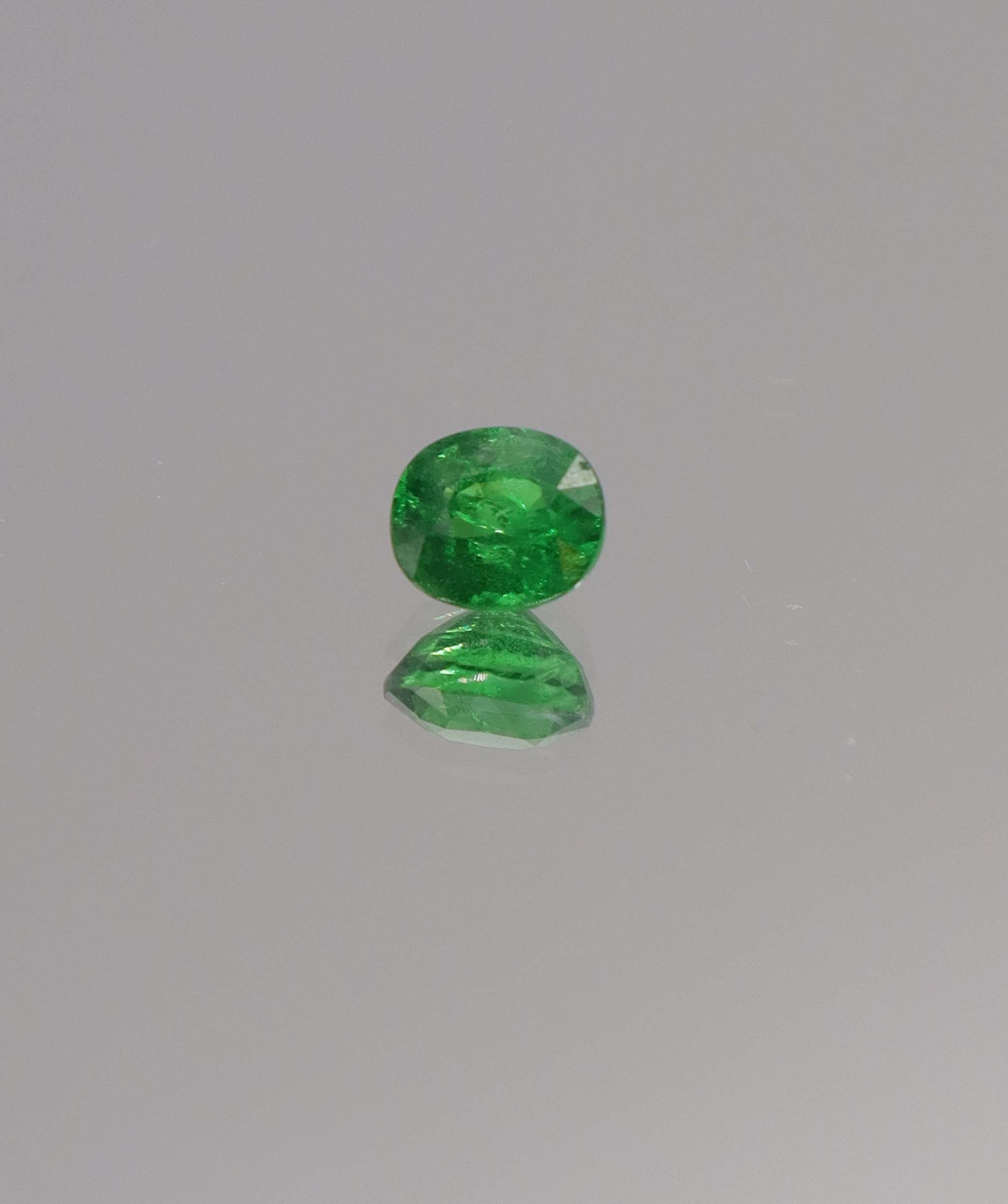 Luxury Promise 0.81ct round Tsavorite DXBCS1152
