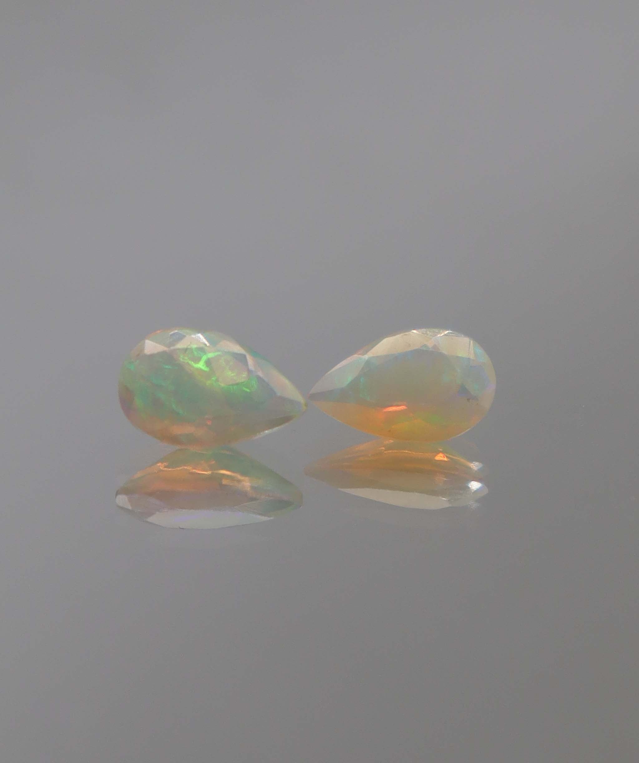 Luxury Promise 0.90ct Opal Pear pair DXBCS2291
