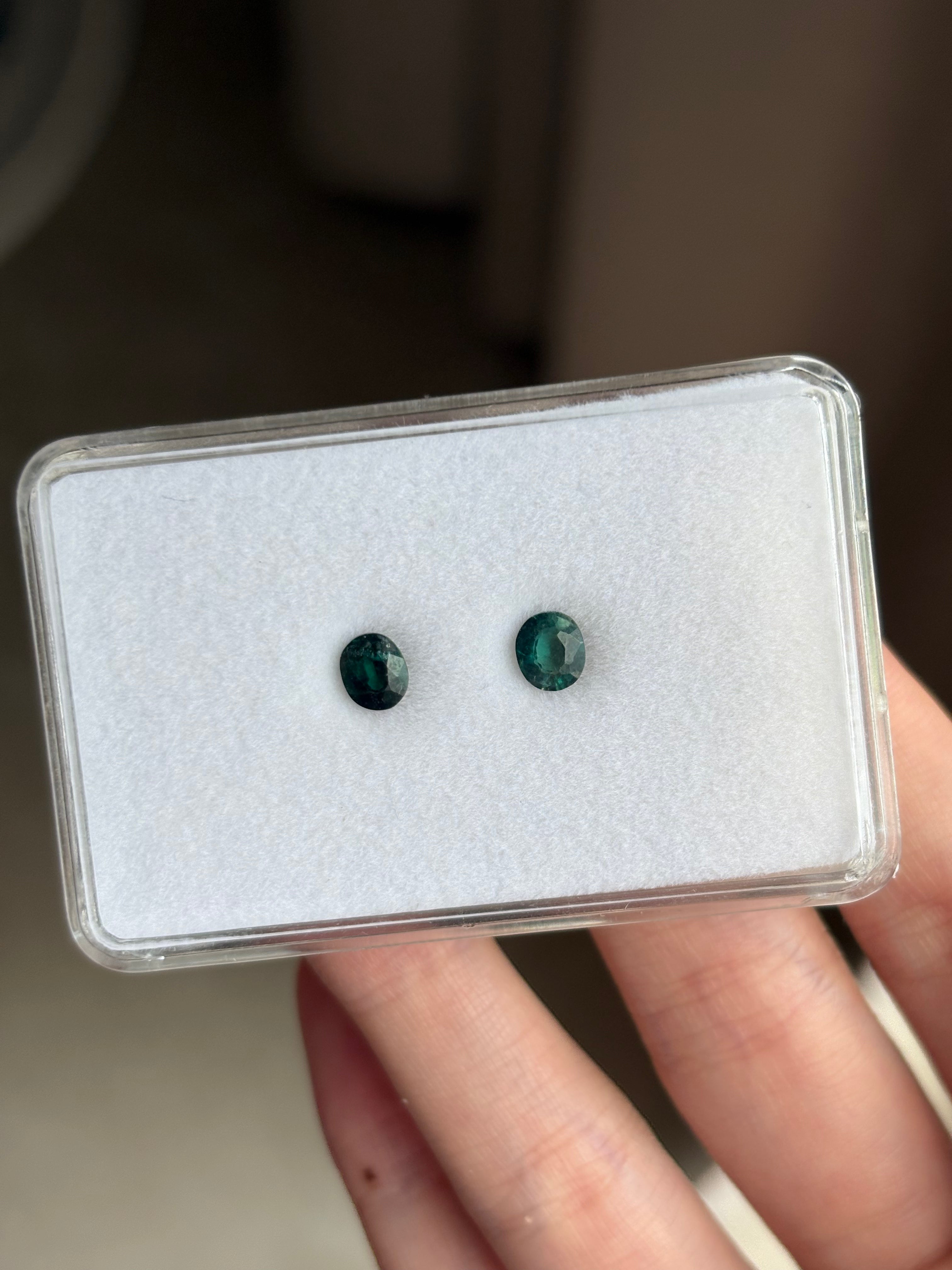 Luxury Promise 0.91ct Grandidierite PAIR DXBCS4666