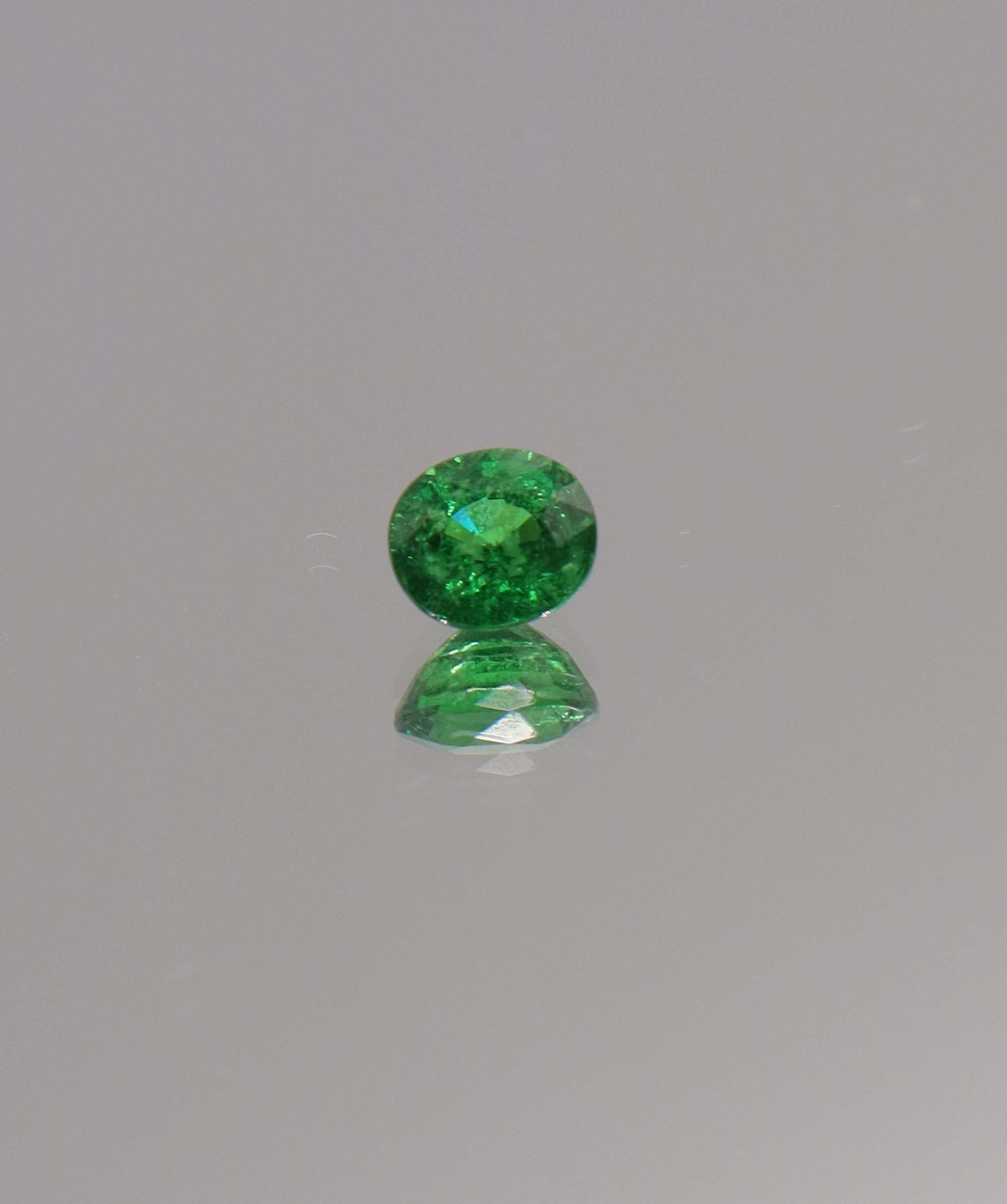 Luxury Promise 0.91ct Oval Tsavorite DXBCS1145
