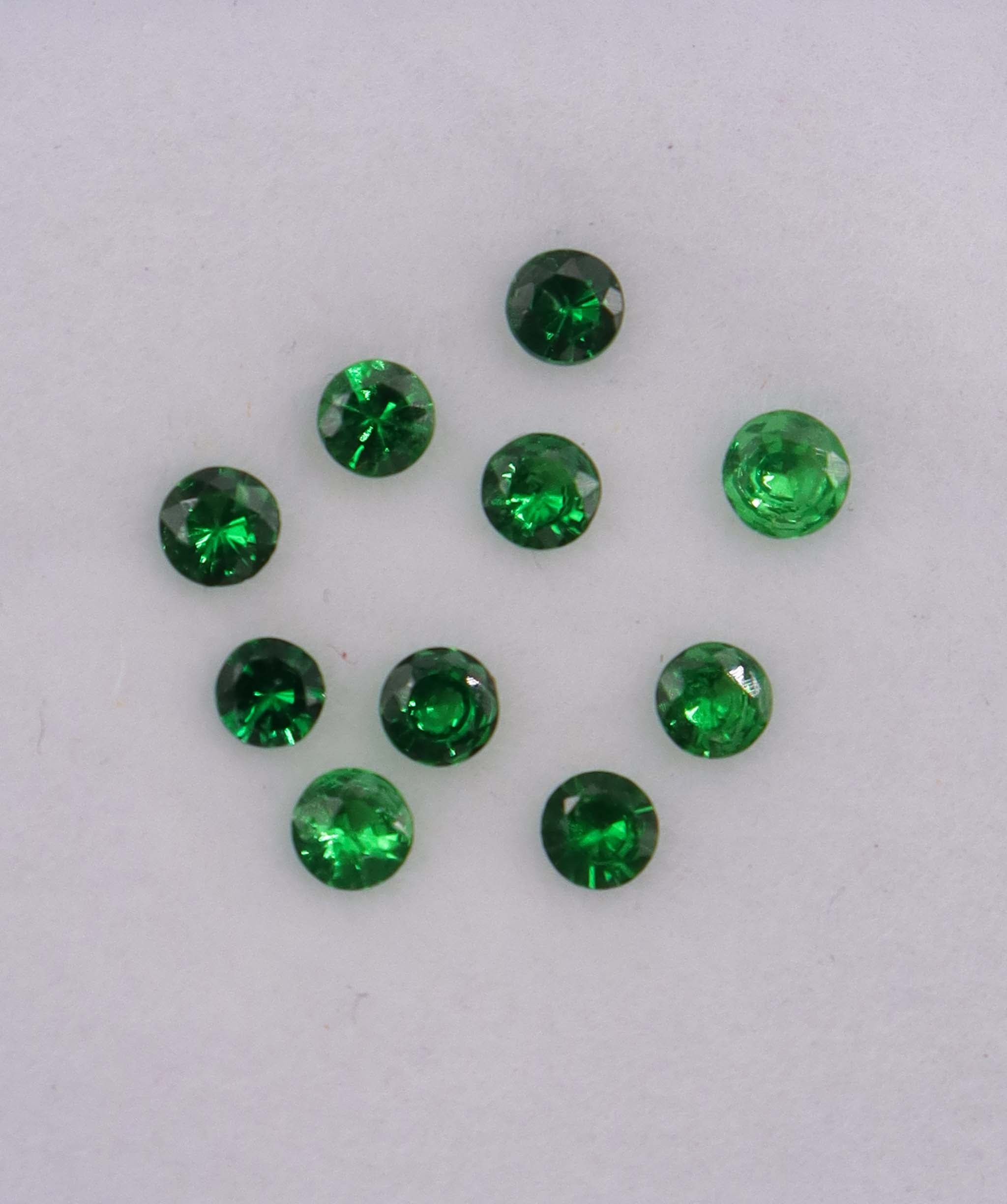 Luxury Promise 0.94ct Tsavorite Round 10pcs DXBCS1321