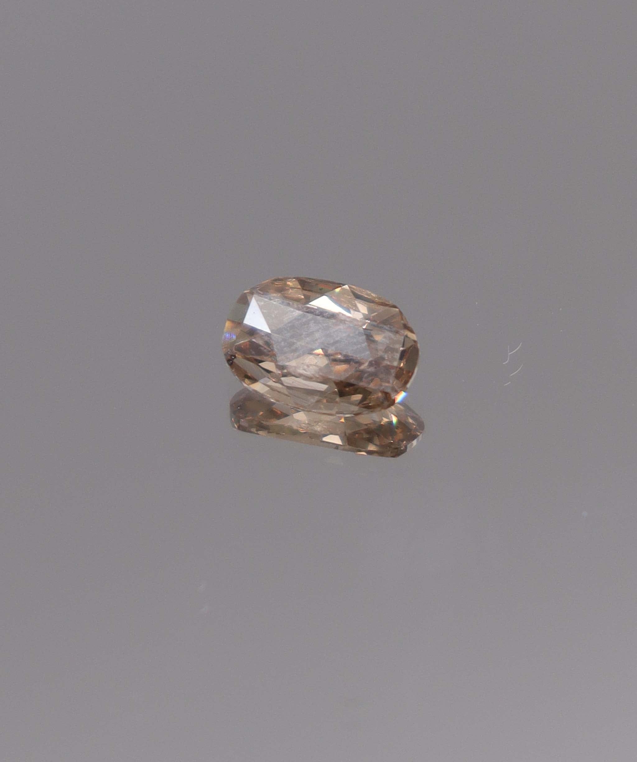 Luxury Promise 1.01CT INTENSE PINK CHAMPAGNE ROSECUT-OVAL DIAMOND DXBN0500