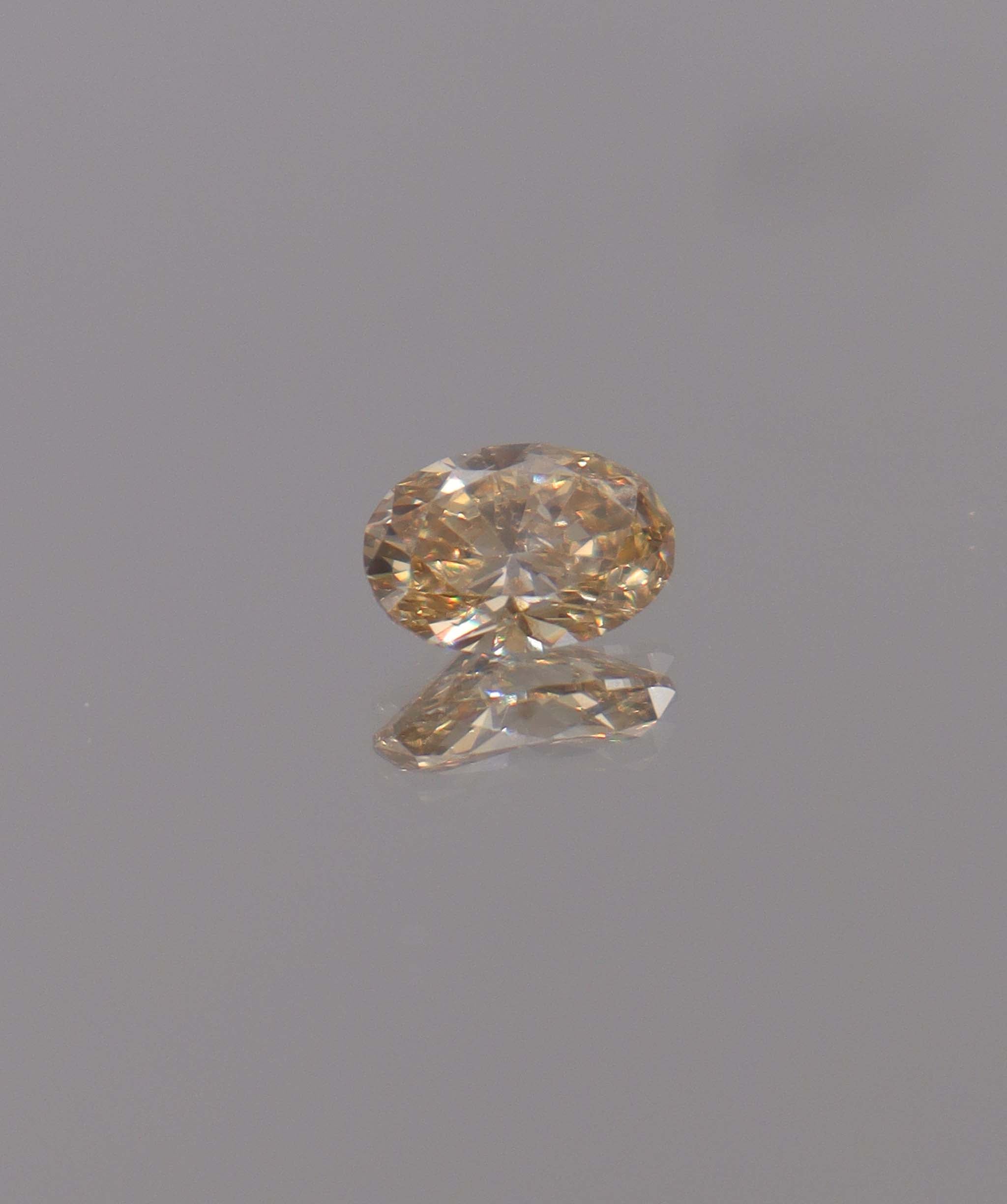 Luxury Promise 1.01CT INTENSE ROSEFLAKE ORANGE LONG OVAL DIAMOND DXBN0475