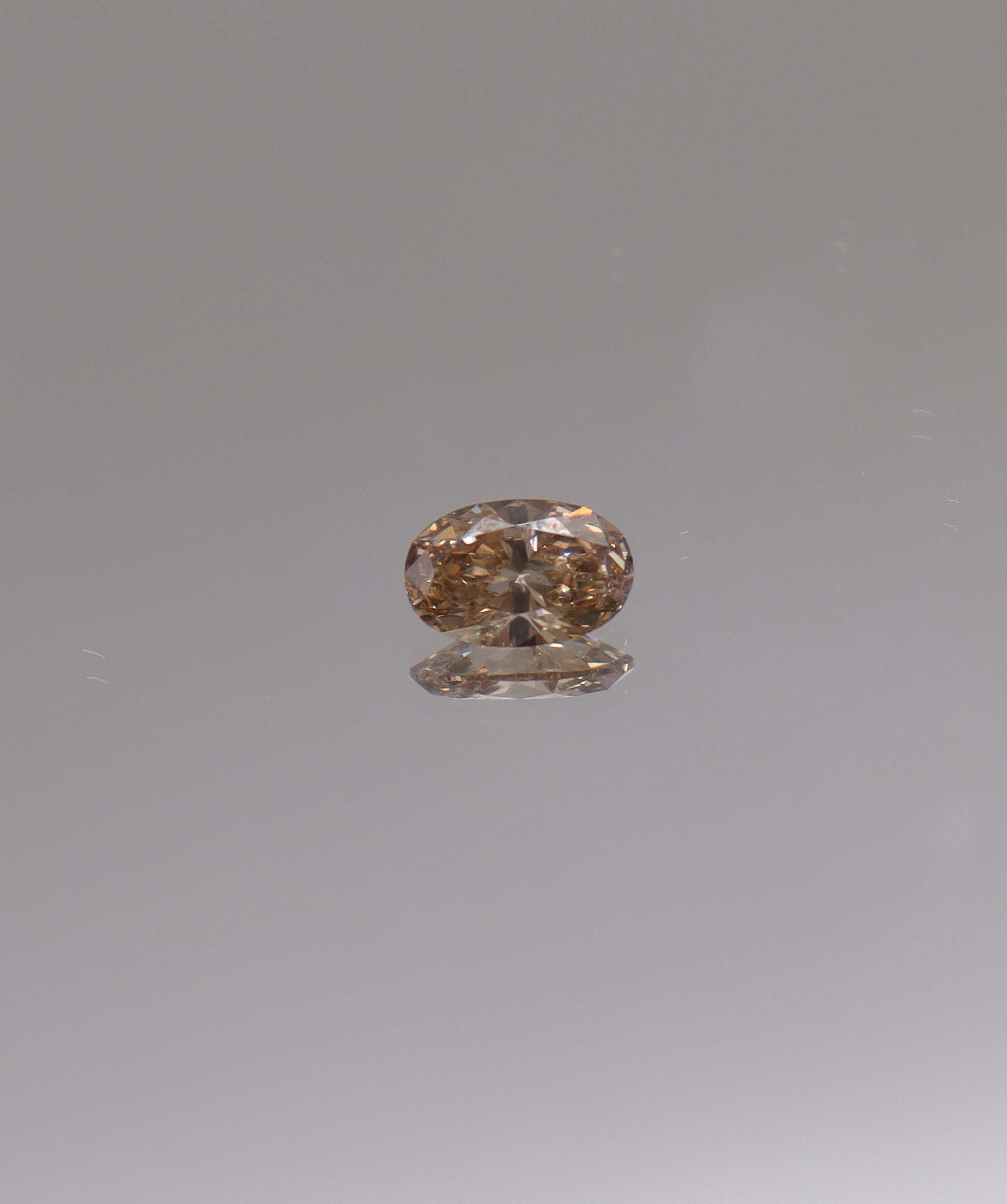 Luxury Promise 1.01CT INTENSE ROSEFLAKE PINK LONG OVAL DIAMOND DXBN0474