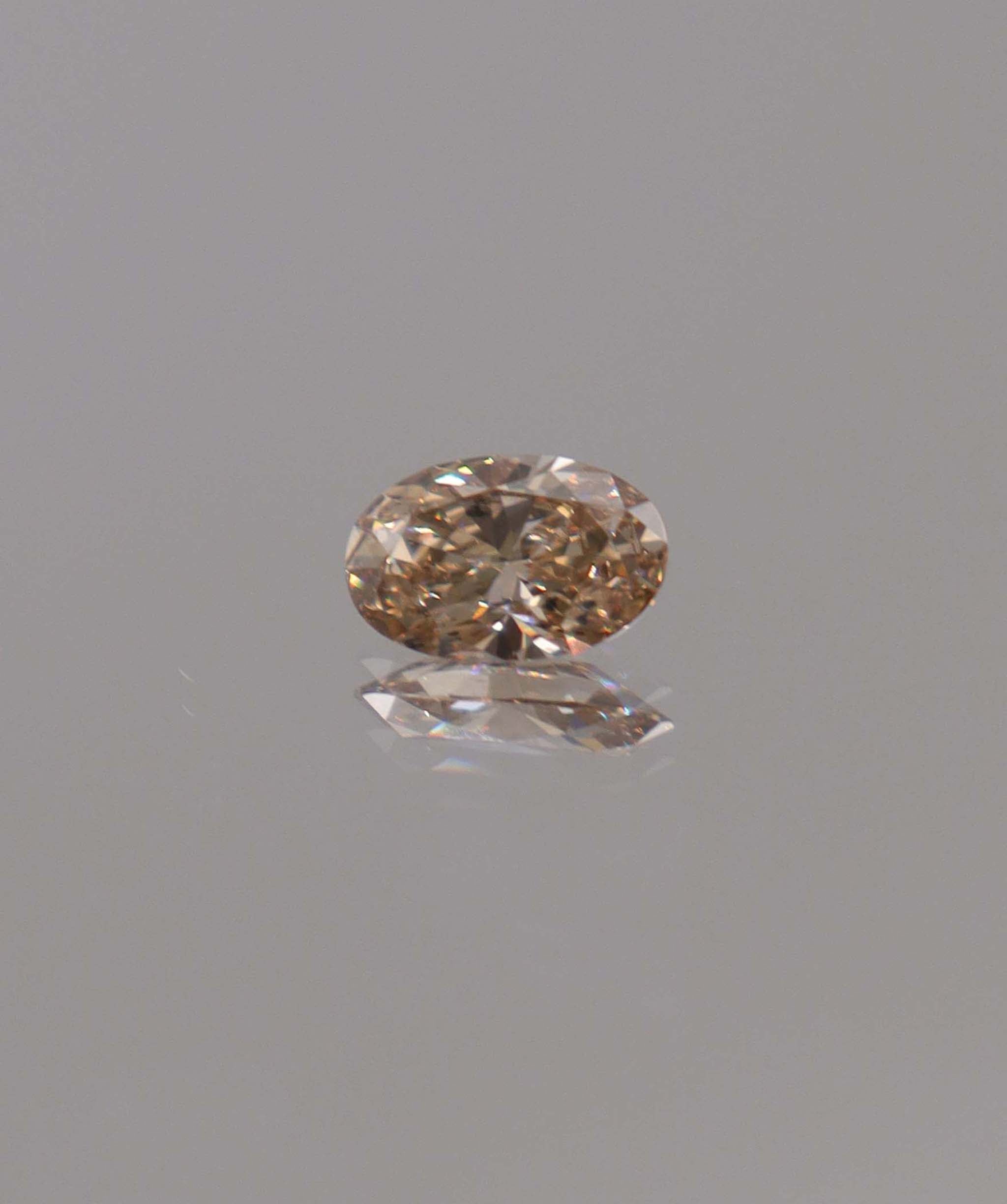 Luxury Promise 1.02CT INTENSE ROSEFLAME PINK OVAL DIAMOND DXBN0478