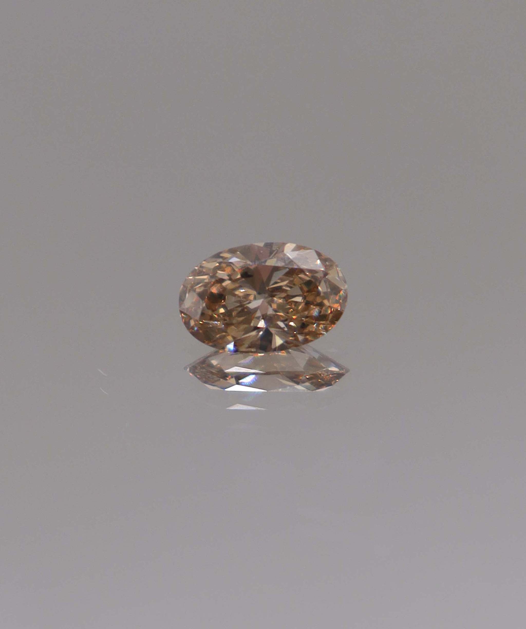 Luxury Promise 1.02CT INTENSE ROSEFLAME PINK OVAL DIAMOND DXBN0478