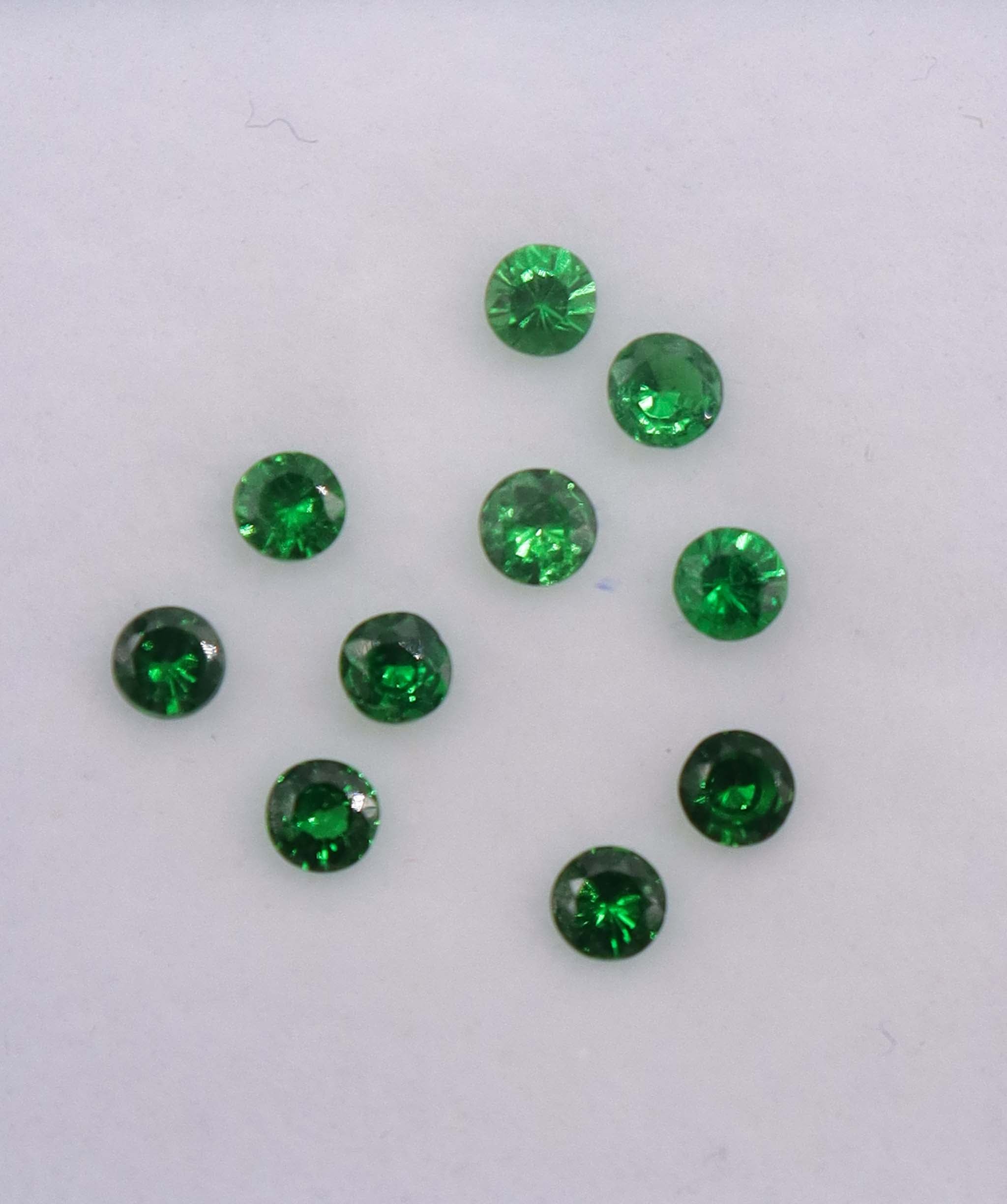Luxury Promise 1.04ct Tsavorite Round 10pcs DXBCS1322