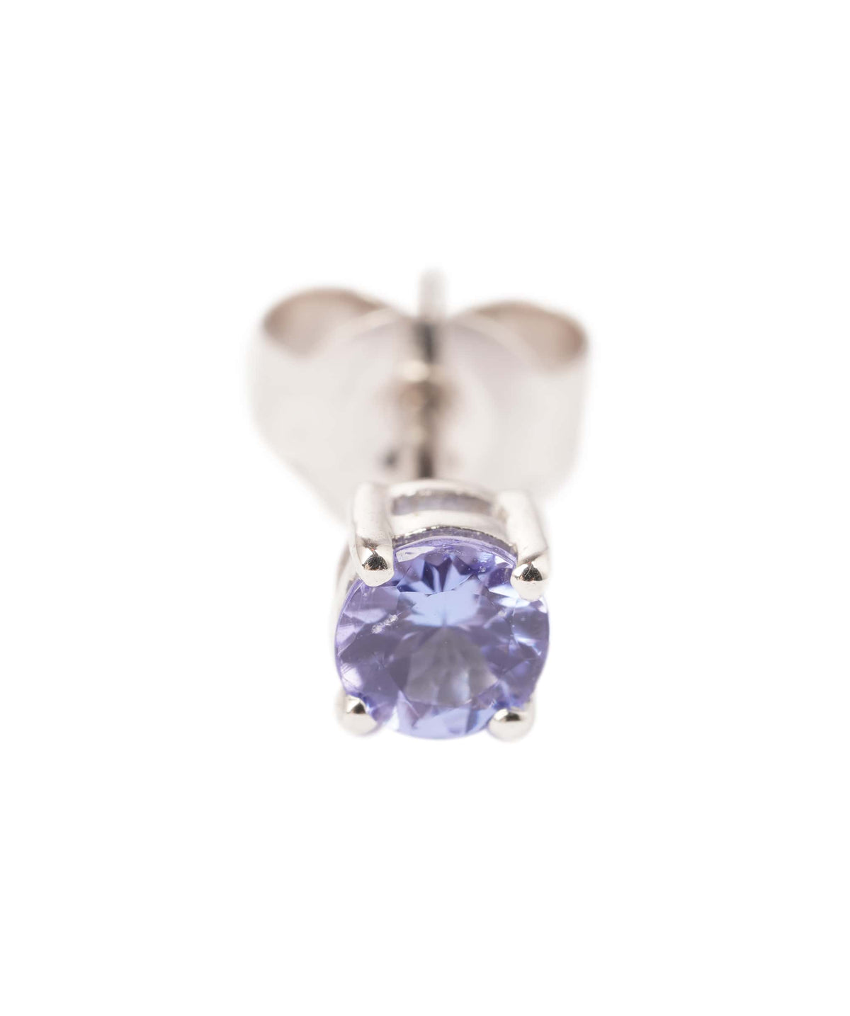 Luxury Promise 1.07ct Tanzanite 10k White Gold Push & Post Earrings - 1.7g ANC2072