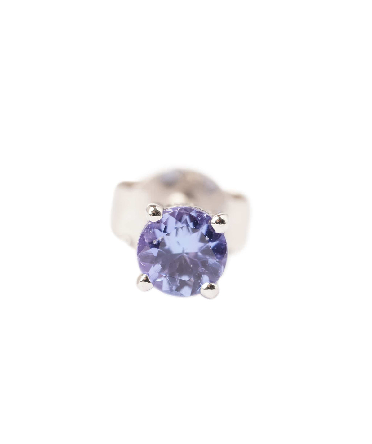 Luxury Promise 1.07ct Tanzanite 10k White Gold Push & Post Earrings - 1.7g ANC2072