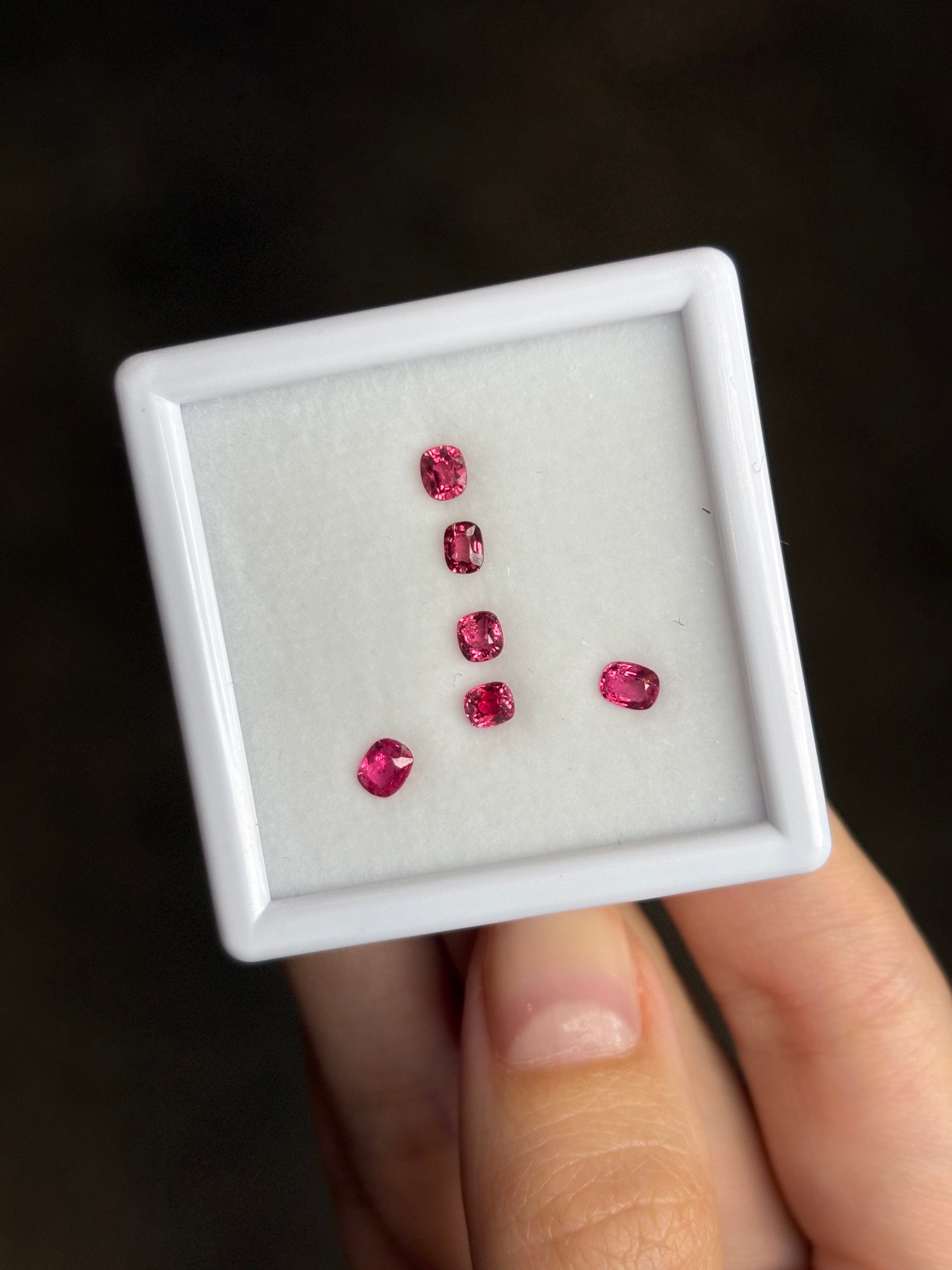 Luxury Promise 1.15ct Jedi Spinel Burma Set 6pcs DXBCS2634