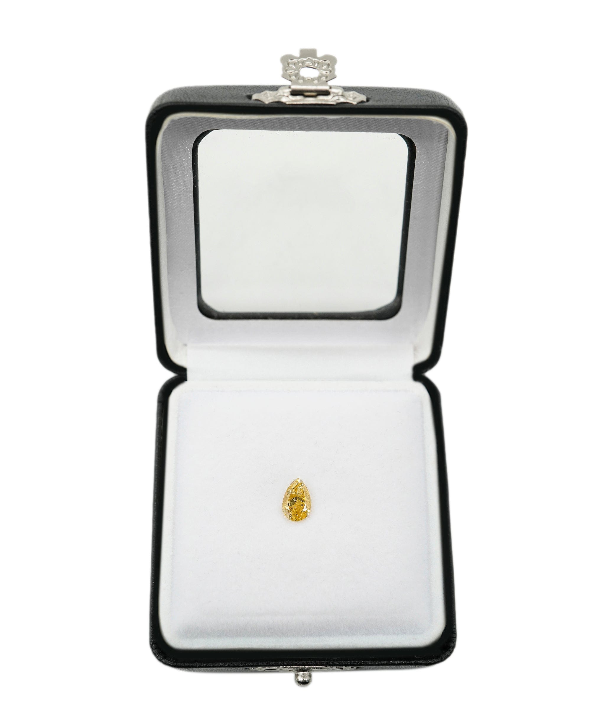 Luxury Promise 1.16CT INTENSE VIVID YELLOW PEARSHAPE DIAMOND ANLS4604