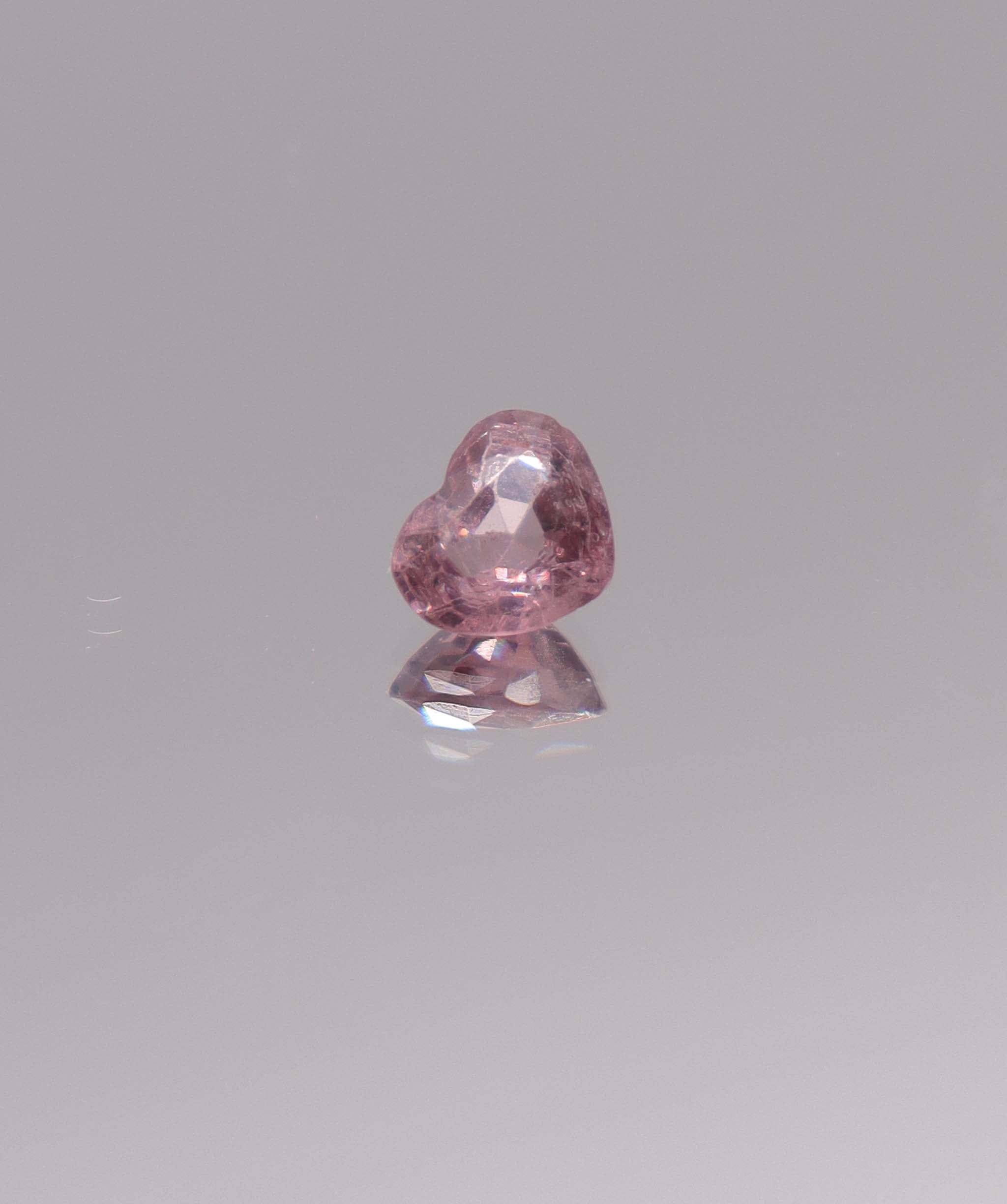 Luxury Promise 1.16ct sunset pink-purple heart spinel DXBCD1117