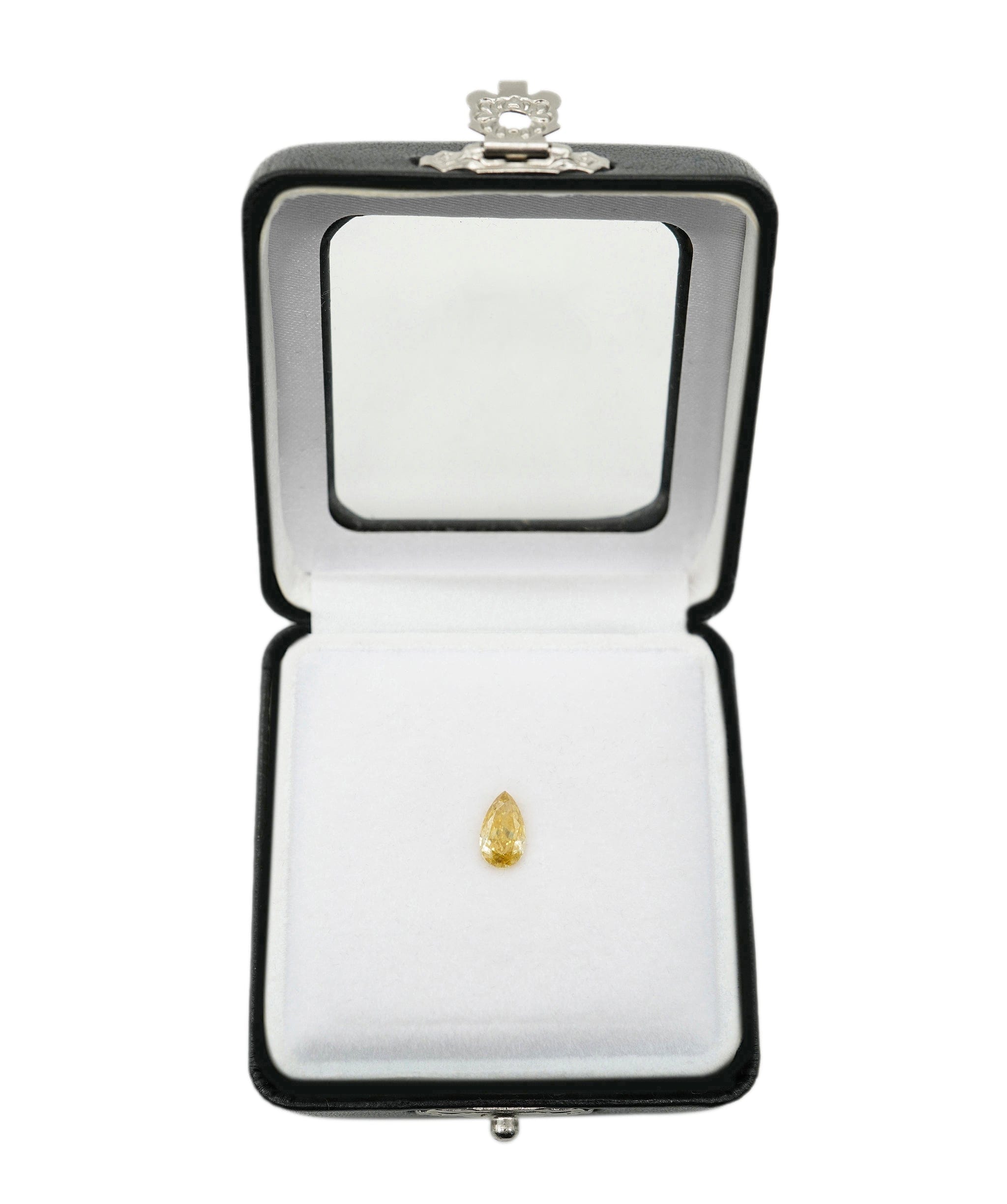 Luxury Promise 1.1CT INTENSE VIVID YELLOW PEARSHAPE DIAMOND ANLS4610