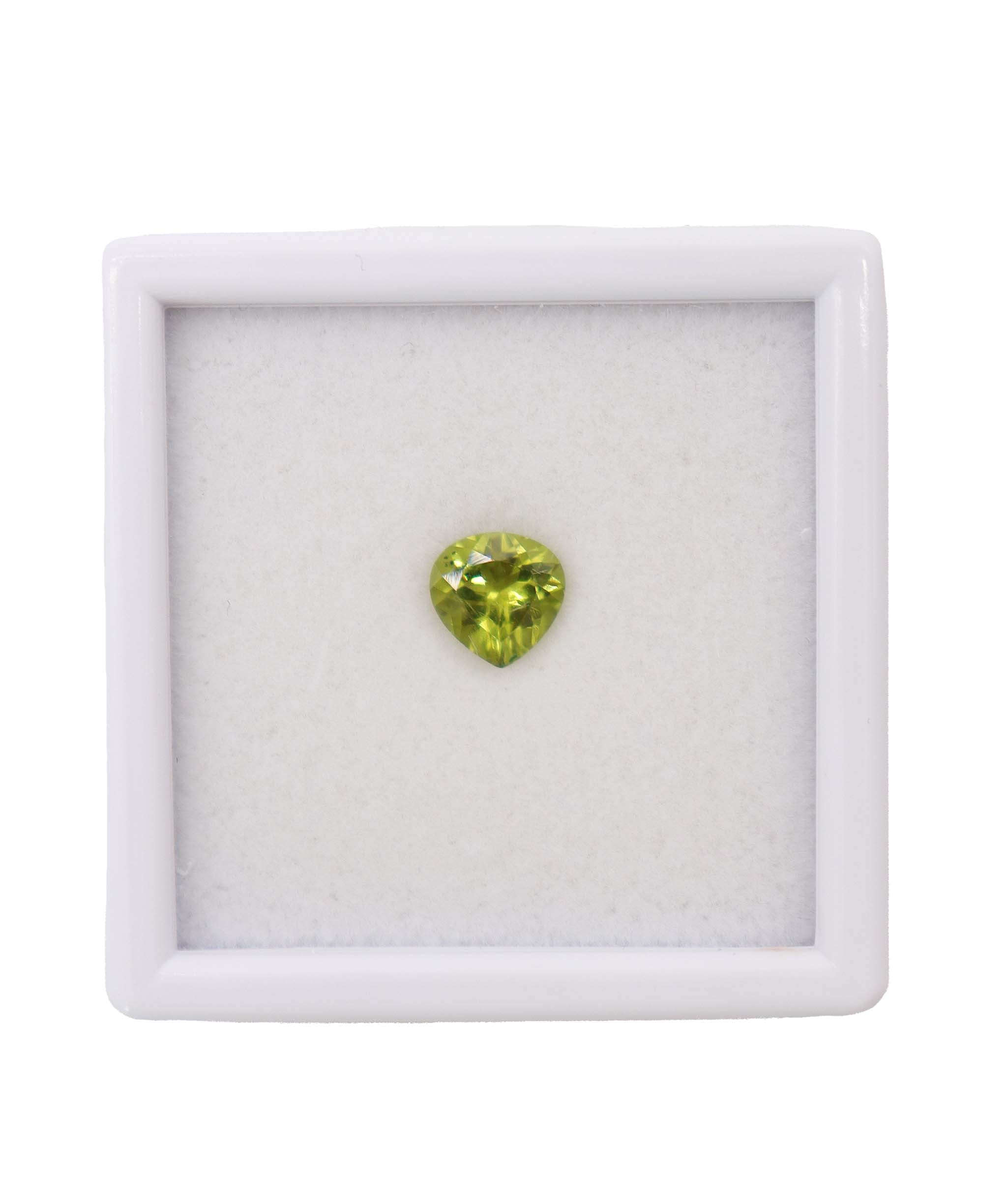 Luxury Promise 1.25cts apple green peridot 7mm DXBD0333