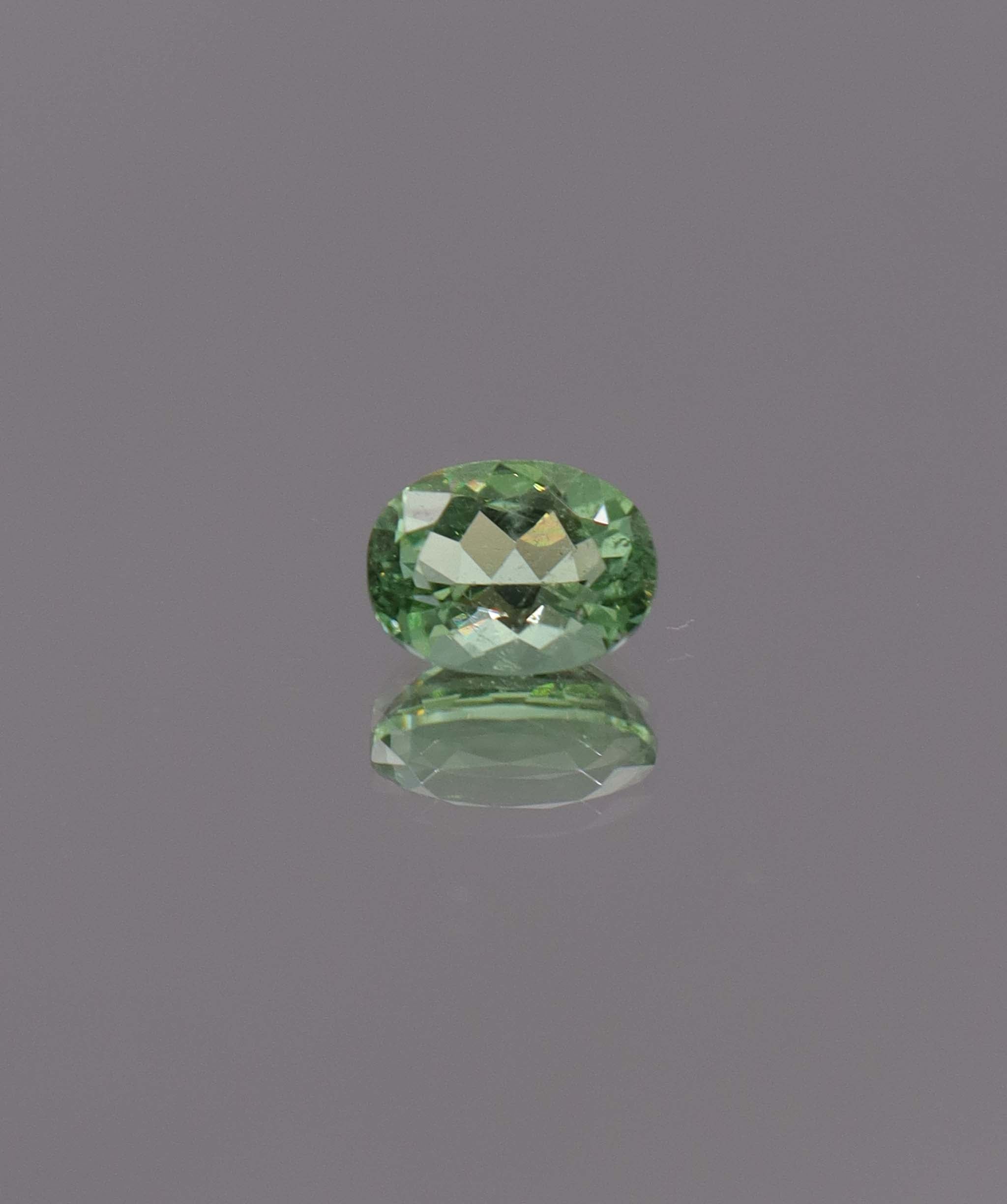 Luxury Promise 1.29ct Neon Green Paraiba Oval (Eye Clean) DXBCS1312