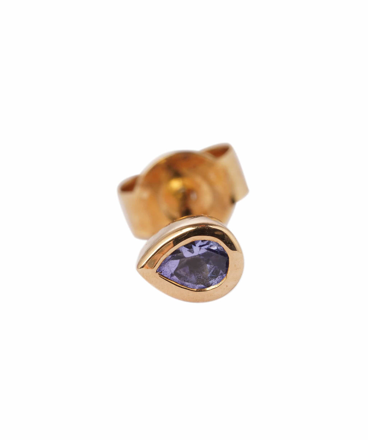 Luxury Promise 1.2ct Tanzanite 10k Yellow Gold Push & Post Earrings - 0.8g ANC2061
