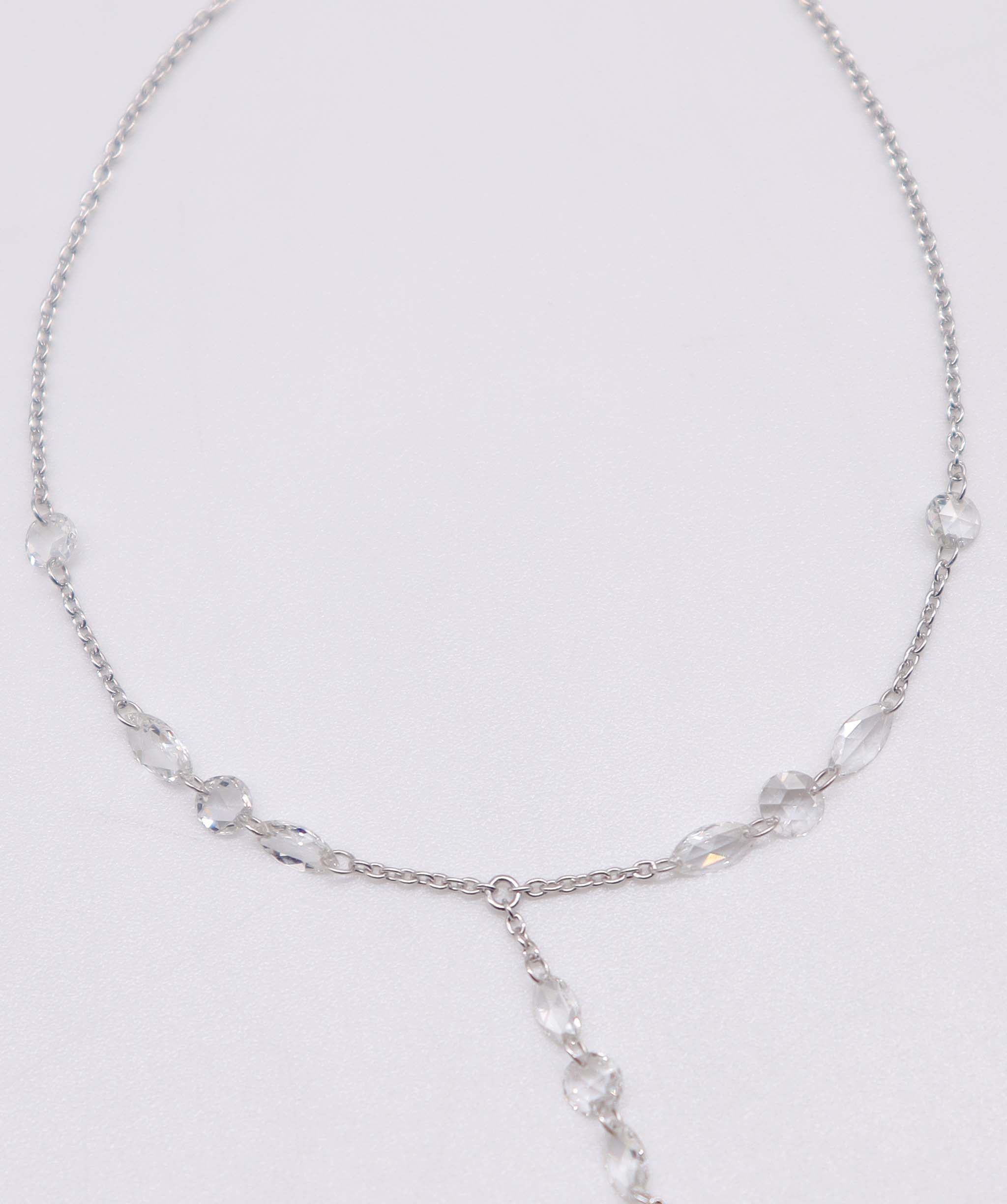 Luxury Promise 1.32CT White Rosecut Diamonds HANDCHAIN B3391