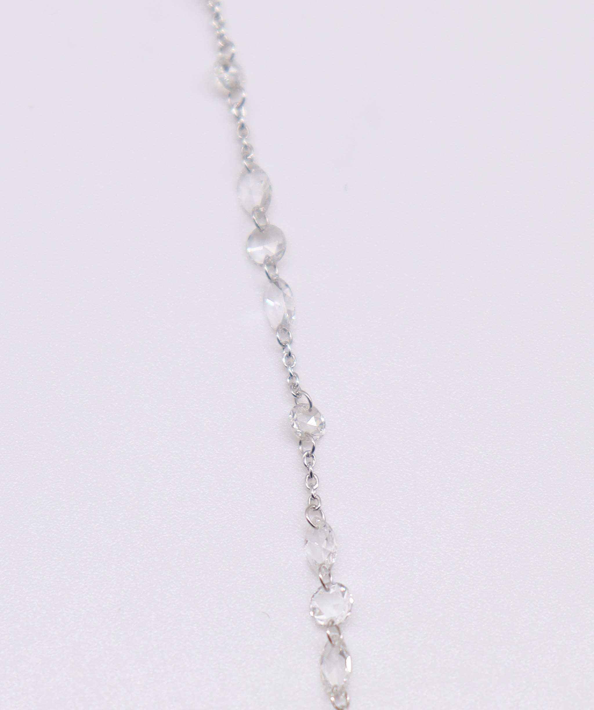 Luxury Promise 1.32CT White Rosecut Diamonds HANDCHAIN B3391