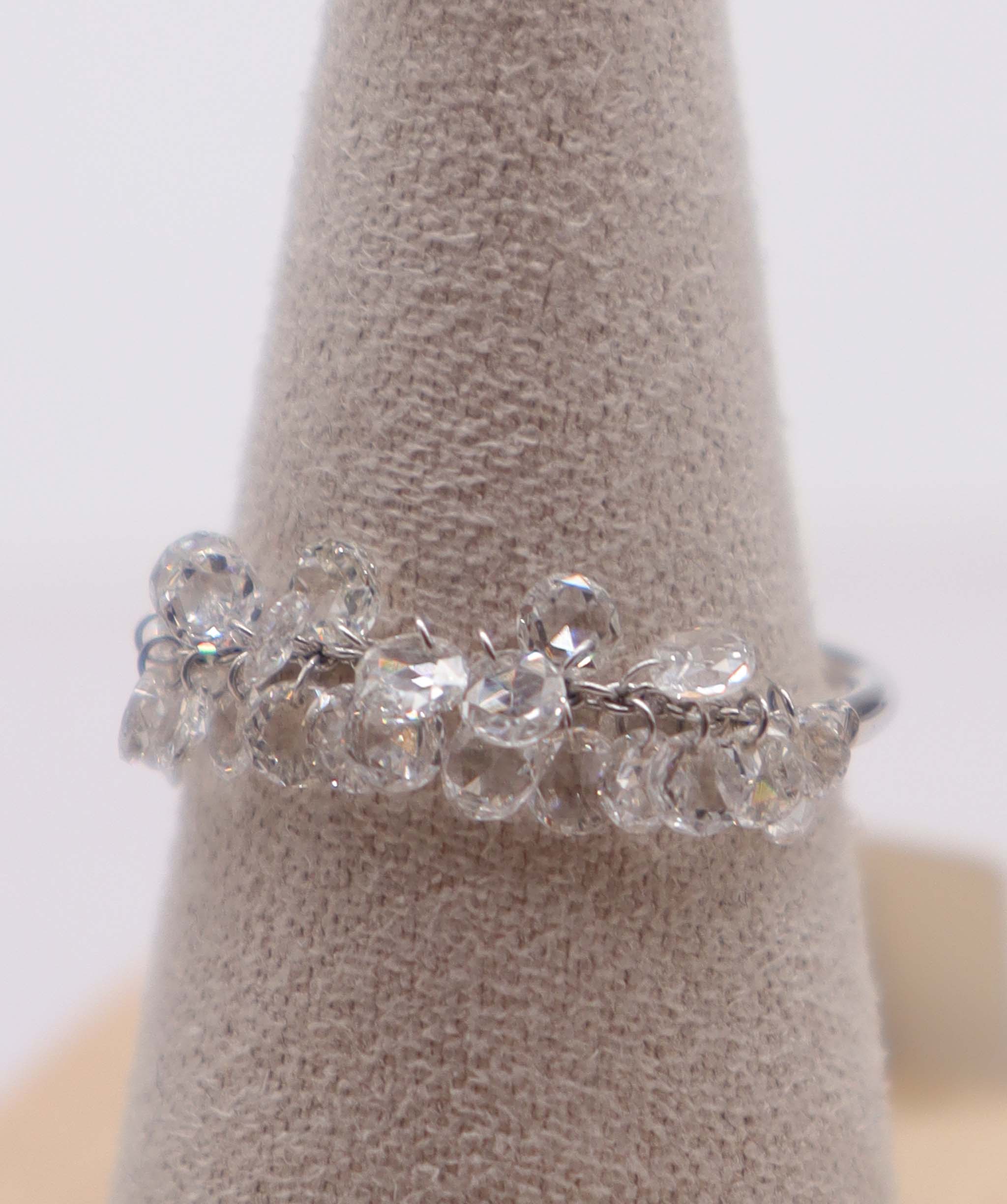 Luxury Promise 1.40ct WHITE ROSECUT RING R4435