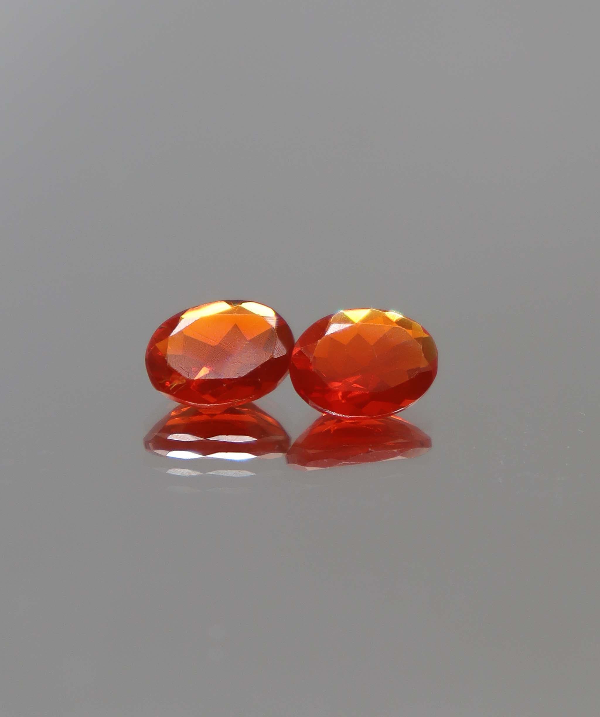 Luxury Promise 1.49ct Fire Opal Oval pair DXBCS2321