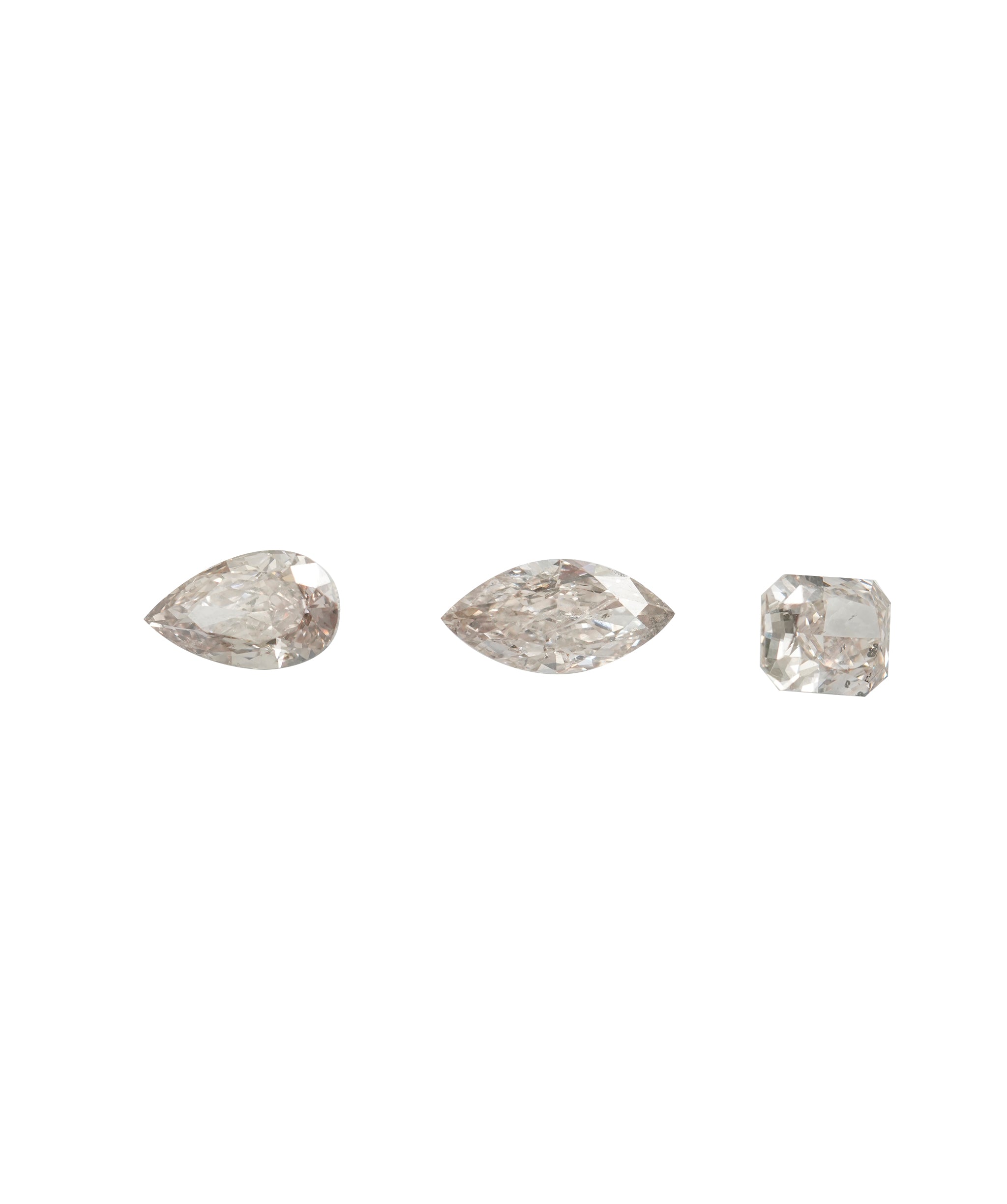 Luxury Promise 1.53ct SILK PINK MQ+PEAR++RAD DIAMOND TRIO DBXN0552