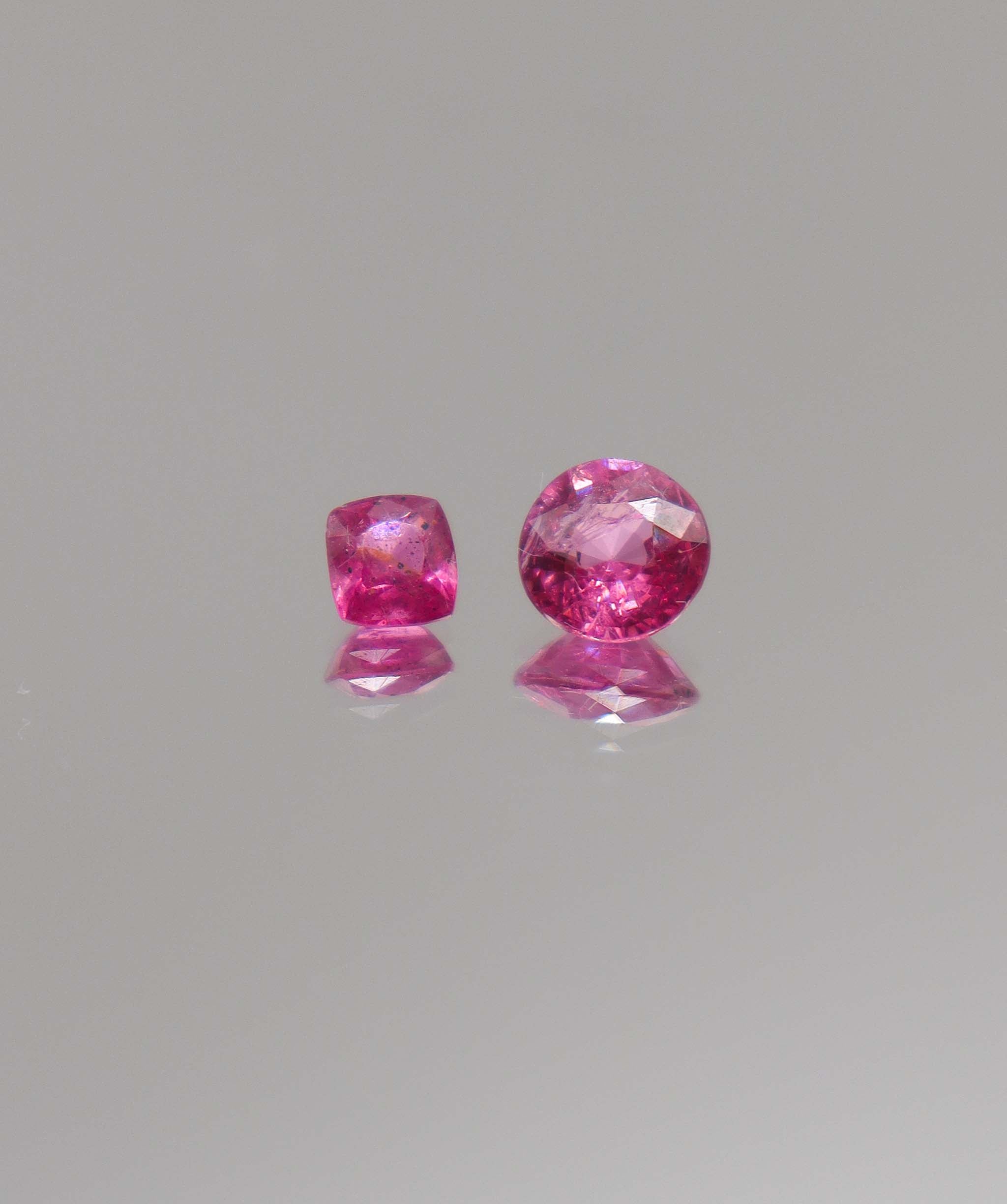 Luxury Promise 1.56ct Hot Pink Mahenge Spinel Moi et Toi DXBCD0713