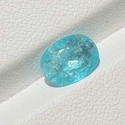 Luxury Promise 1.56ct Super neon blue paraiba from Brazil DXBCS4142