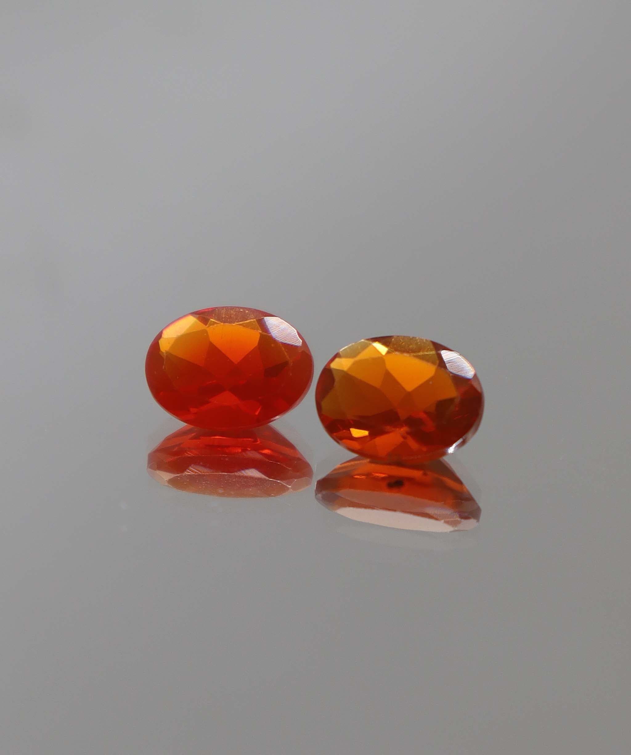 Luxury Promise 1.66ct Fire Opal Oval pair DXBCS2323