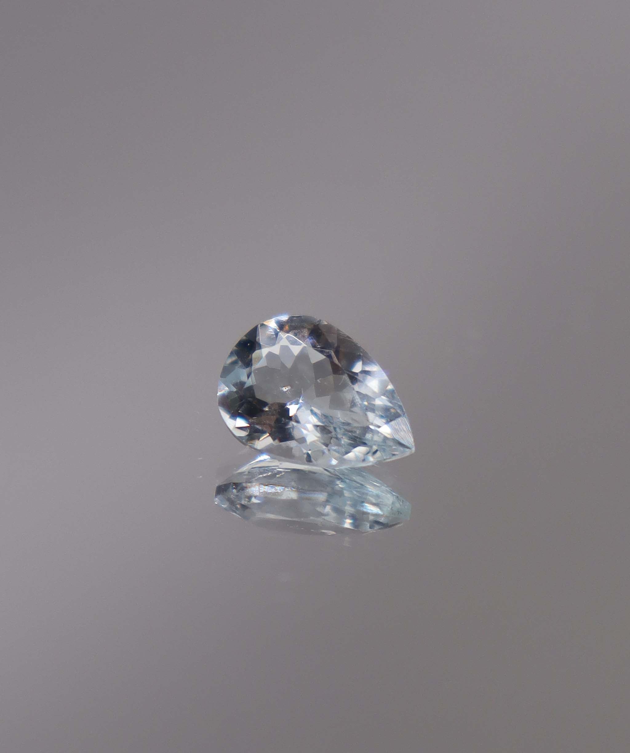 Luxury Promise 1.6ct aquamarine pear DXBCS0460