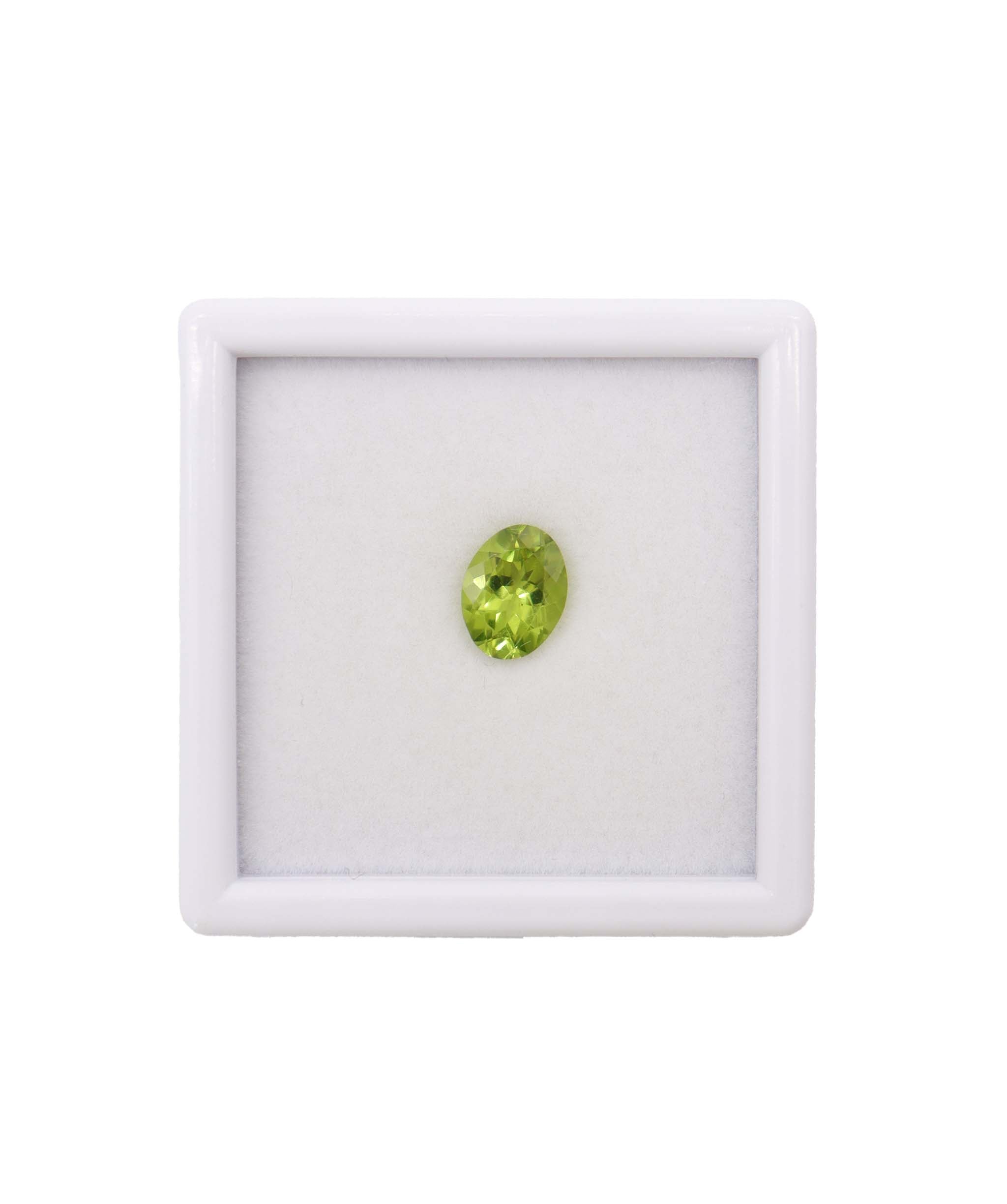 Luxury Promise 1.71cts apple green peridot 7x9mm DXBD0355