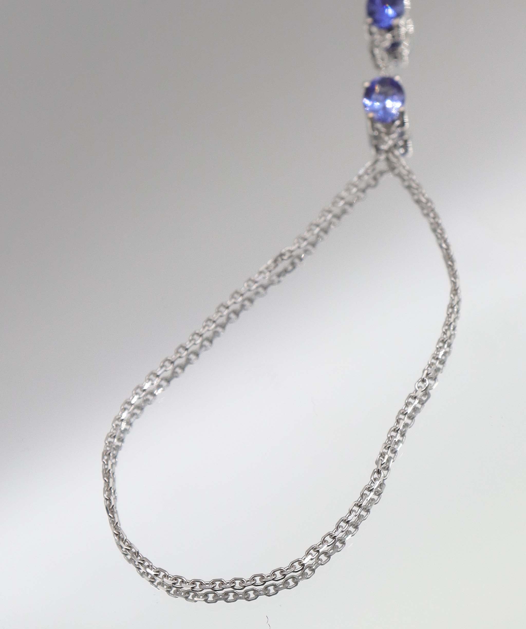 Luxury Promise 1.86ct Tanzanite Oval WG Handchain DXBS5626