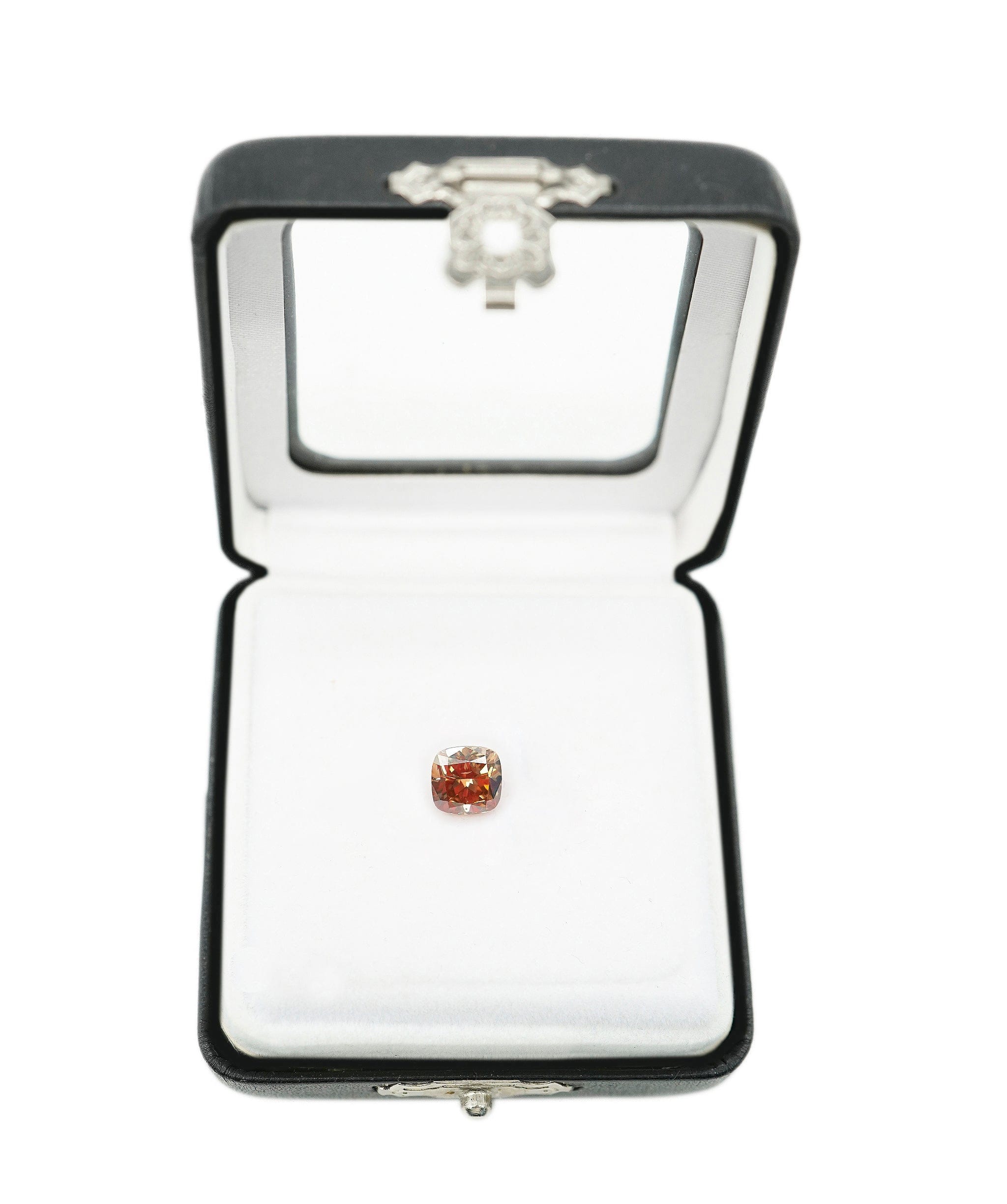Luxury Promise 1.91ct 2 Orange In 1 CUSHION SHAPE DIAMOND DBXN0034