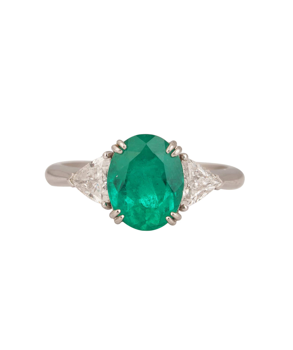 Luxury Promise 1.95ct Colombian Emerald Oval Ring ALTC1010