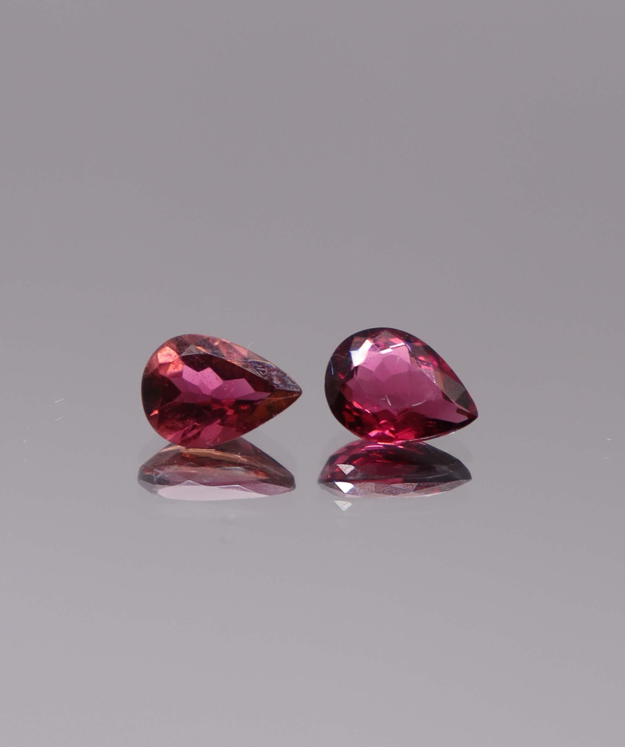 Luxury Promise 1.95ct Rubellite Pear pair DXBCS3280