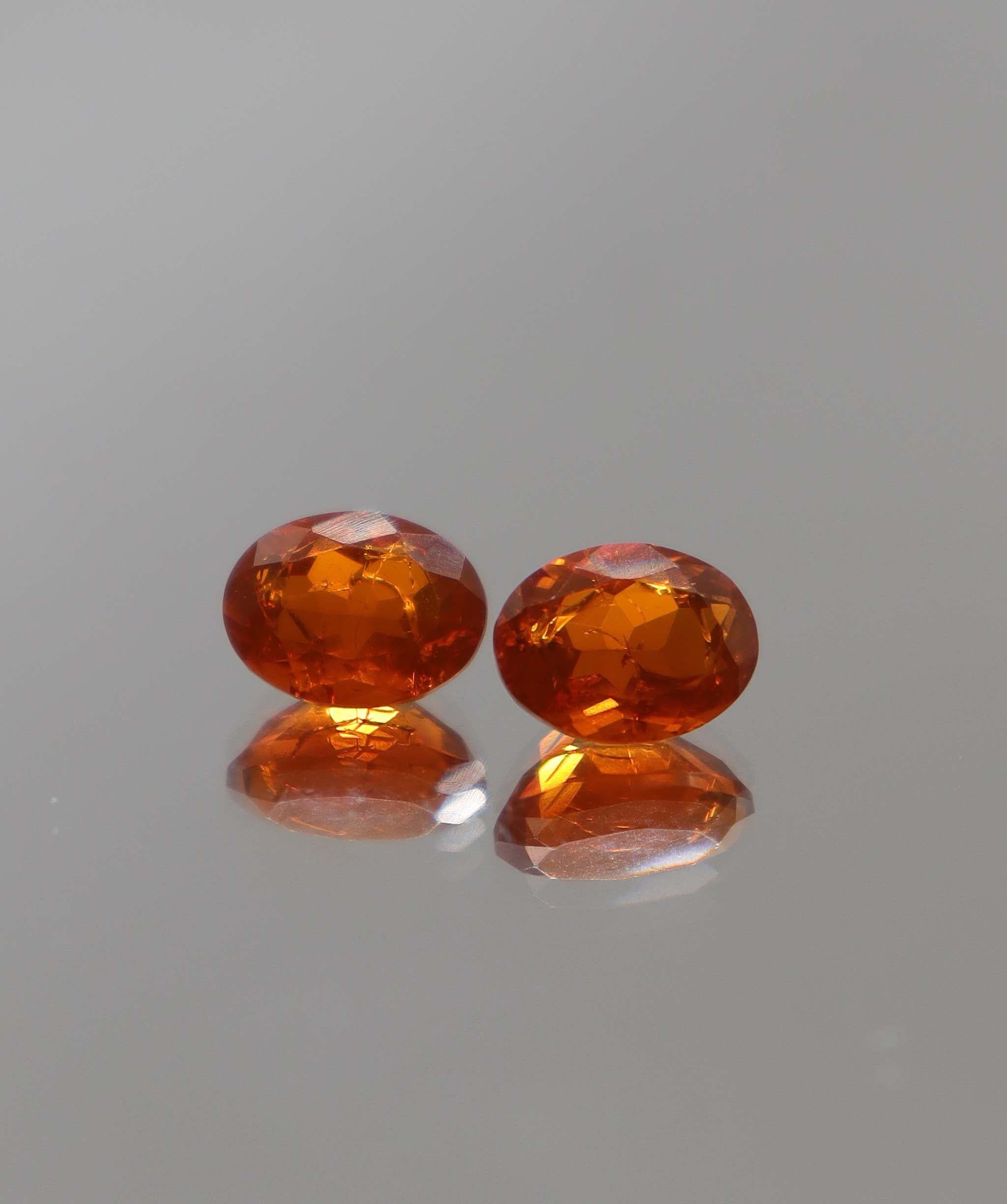 Luxury Promise 1.99ct Fire Opal Oval pair DXBCS2326