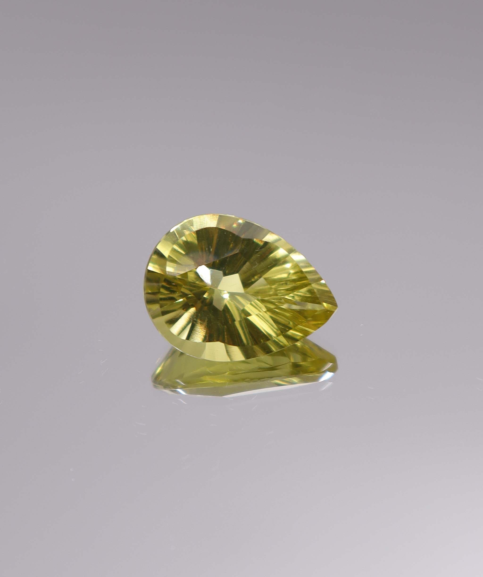 Luxury Promise 10.63ct Lemon Quartz Fantasy Pear DXBCS3264
