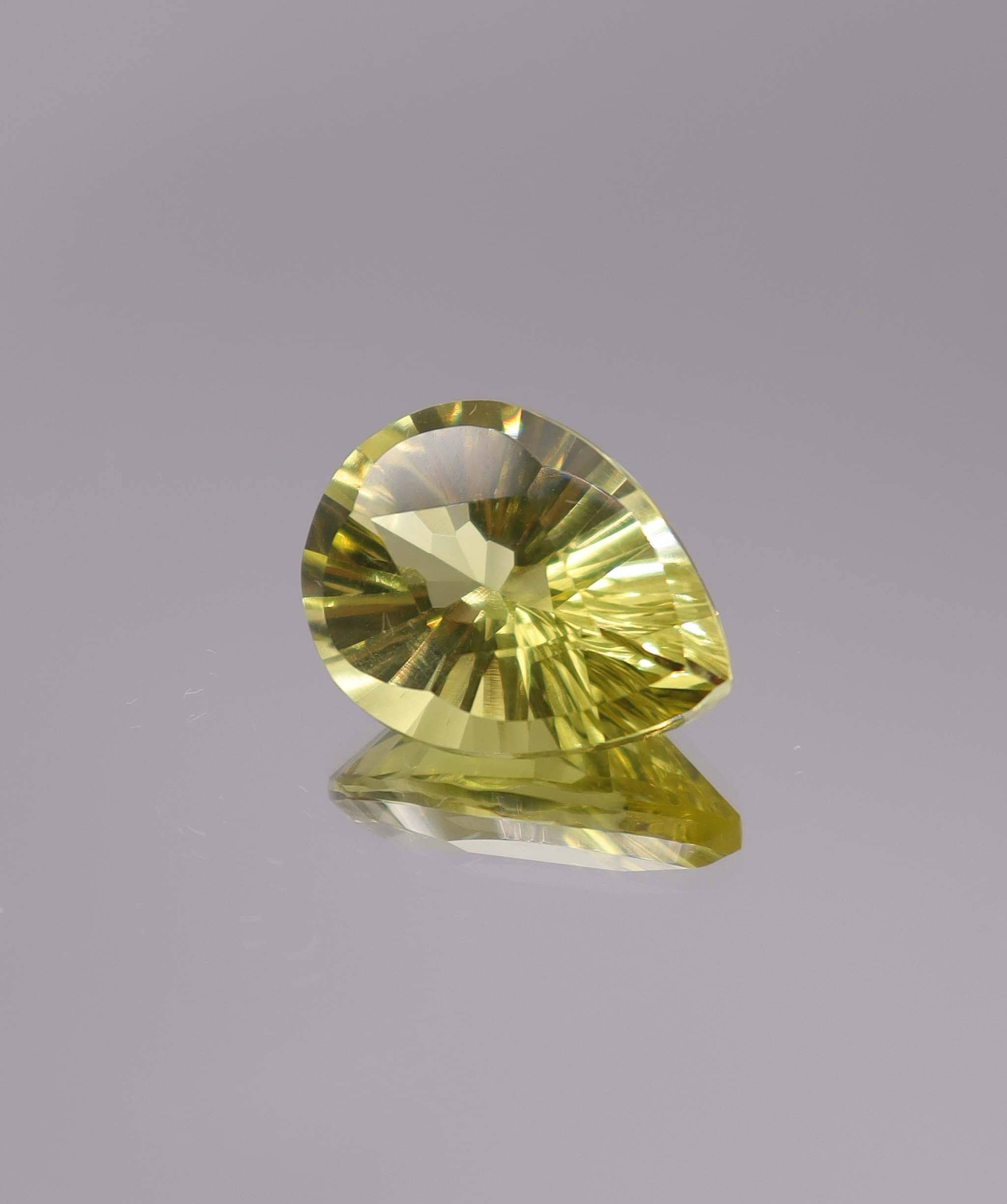 Luxury Promise 10.63ct Lemon Quartz Fantasy Pear DXBCS3264