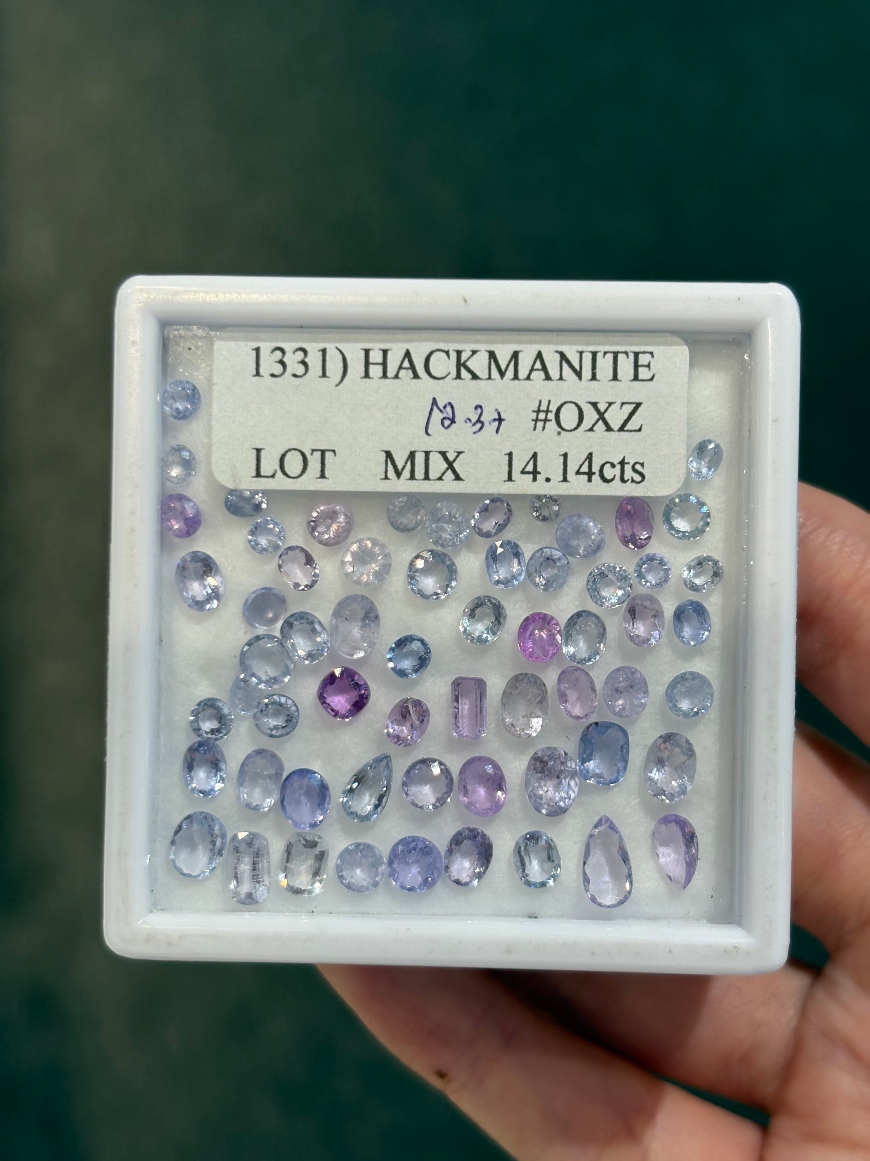 Luxury Promise 12.37ct Hackmanite Lot DXBCS4677