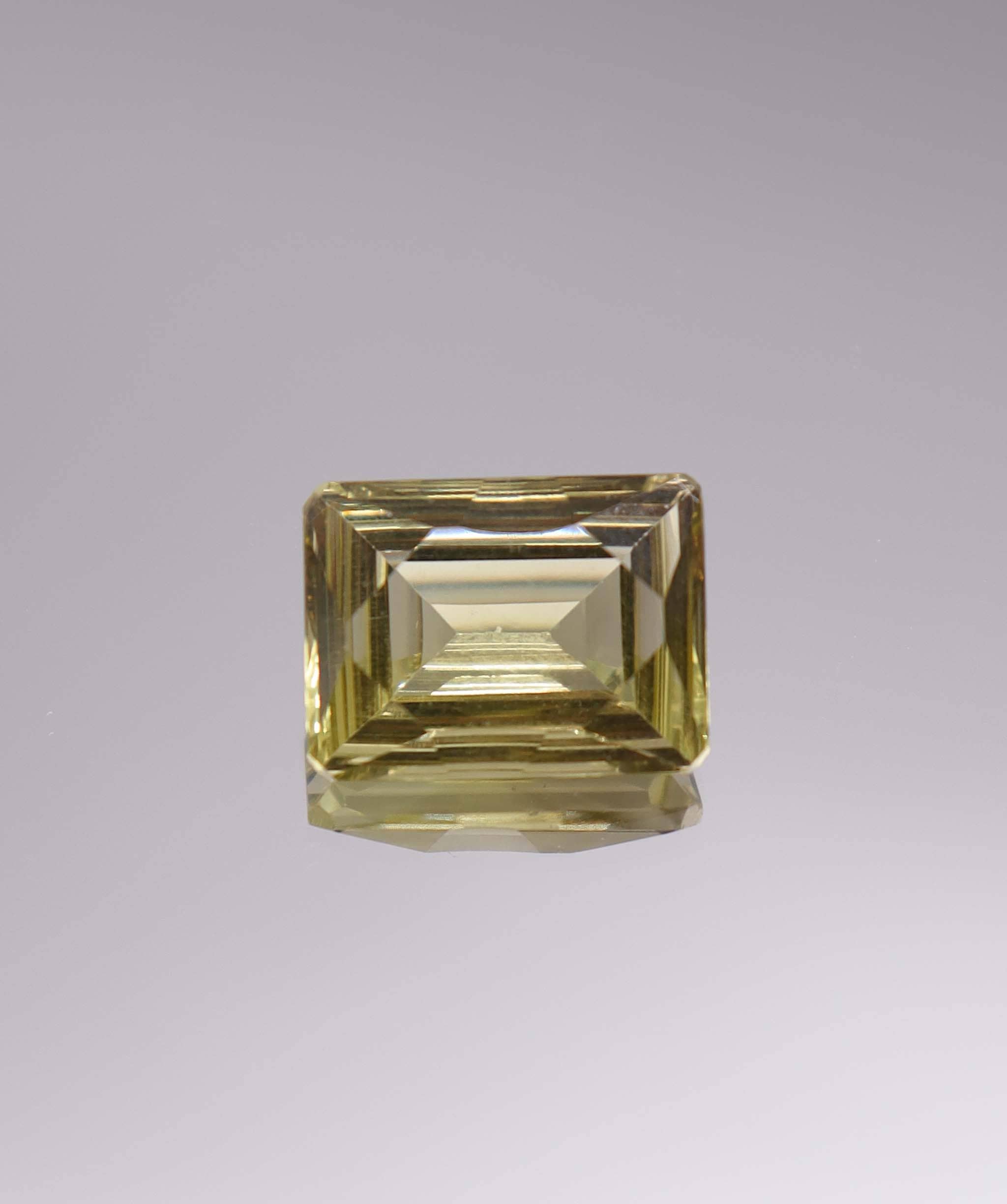Luxury Promise 12.43ct Lemon Quartz Fantasy Emerald DXBCS3266
