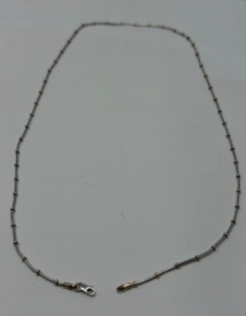 Luxury Promise 14kw/y 5.62g 18" gold ball wg chain necklace AFI081