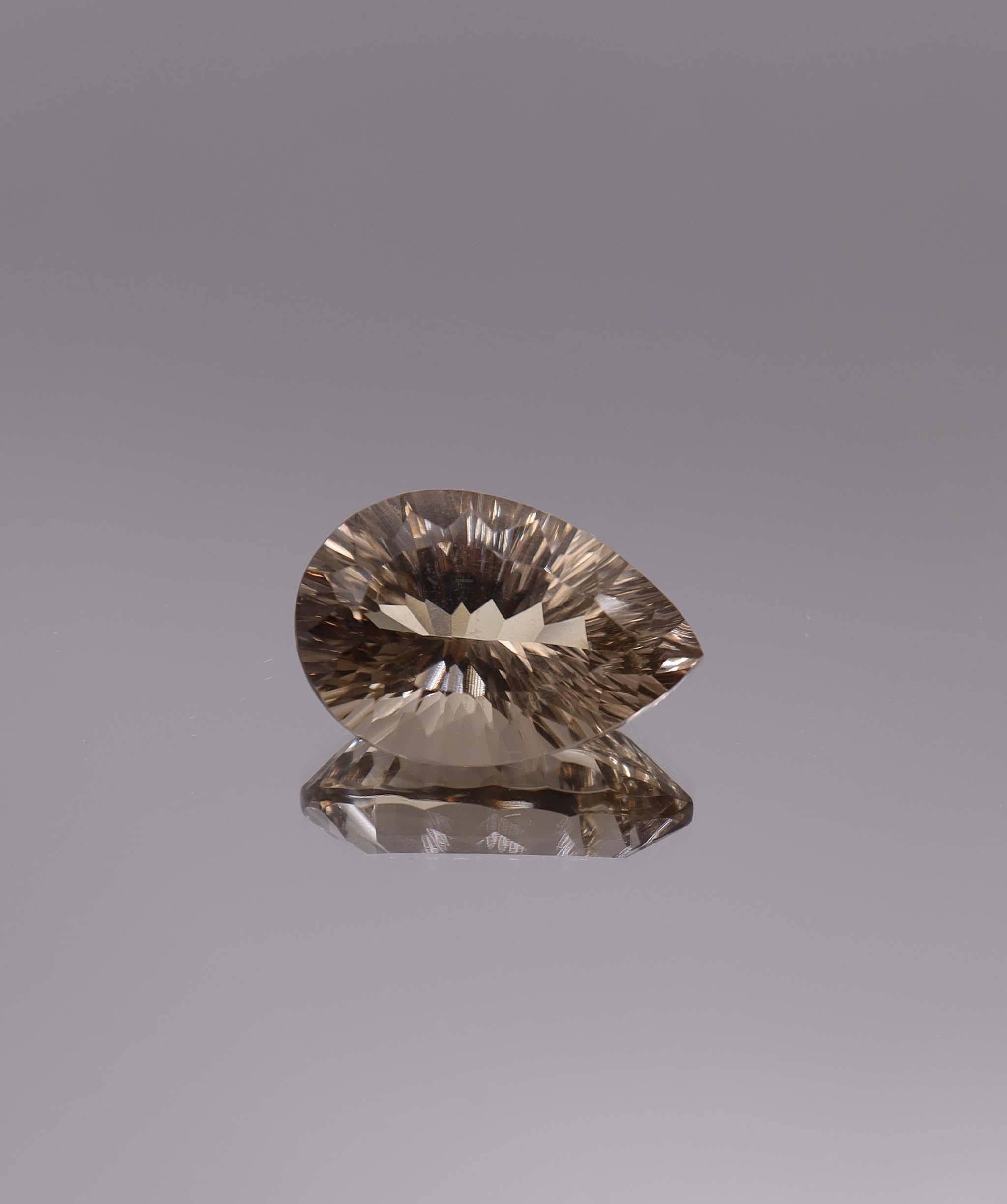 Luxury Promise 15.35ct Smoky Quartz Fantasy Pear DXBCS3262