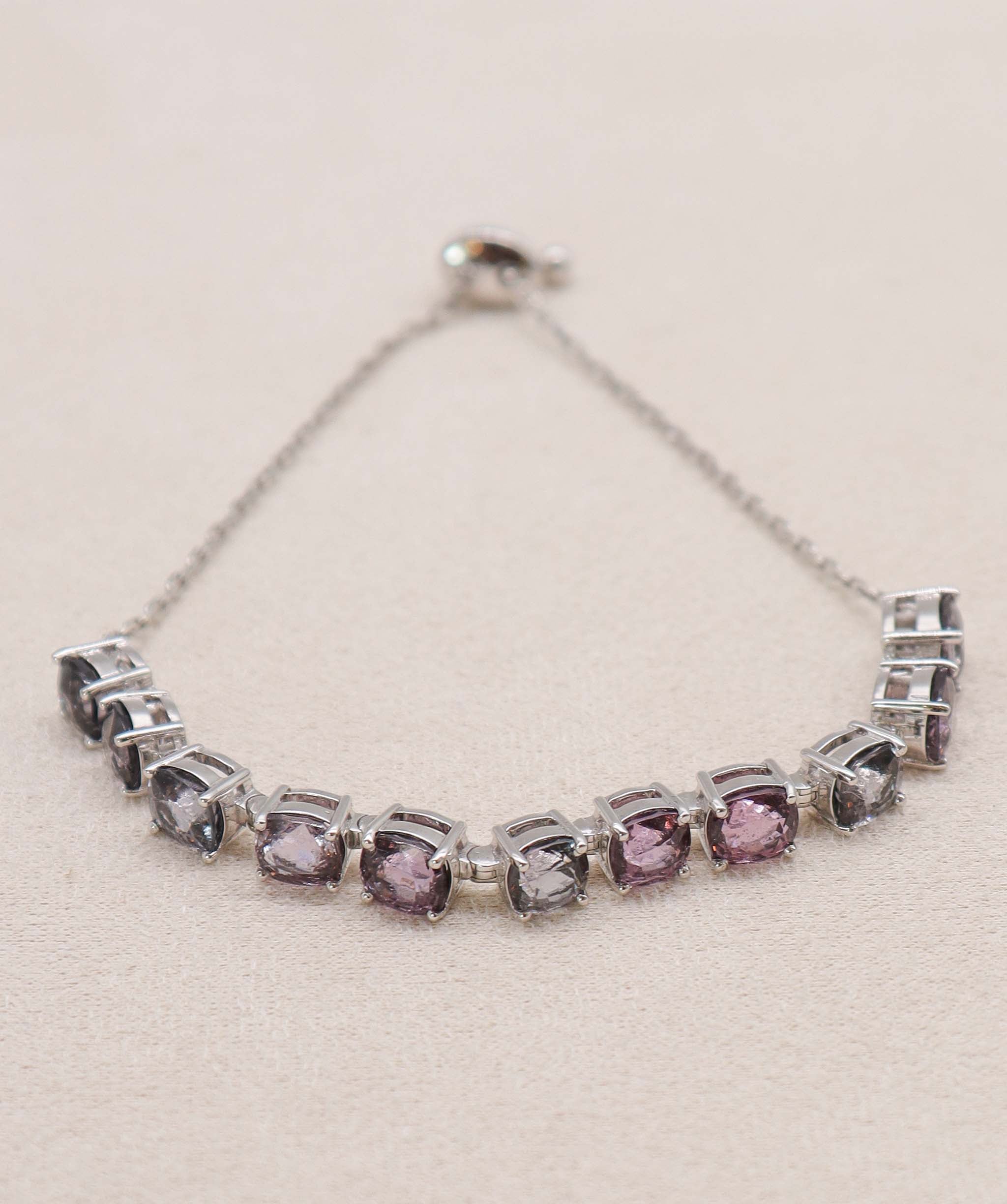 Luxury Promise 15.69ct spinel wg bracelet 7-9INCH DXBD0321