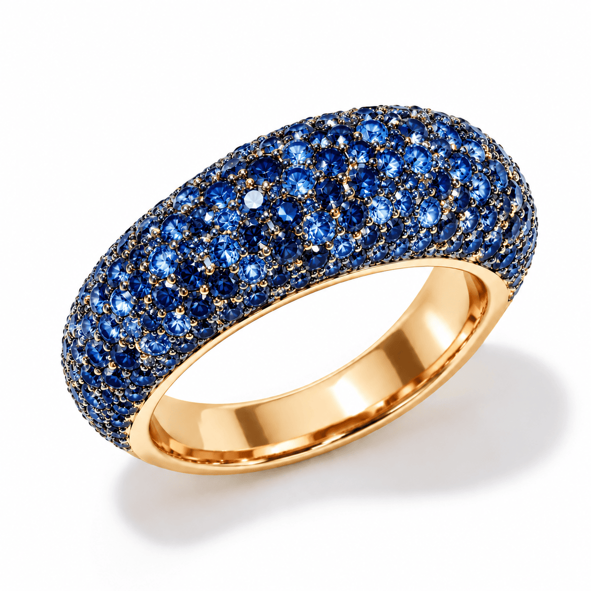 Luxury Promise 18K Gold Sugar Dust Half Eternity Ring SETTING ONLY SABSET076