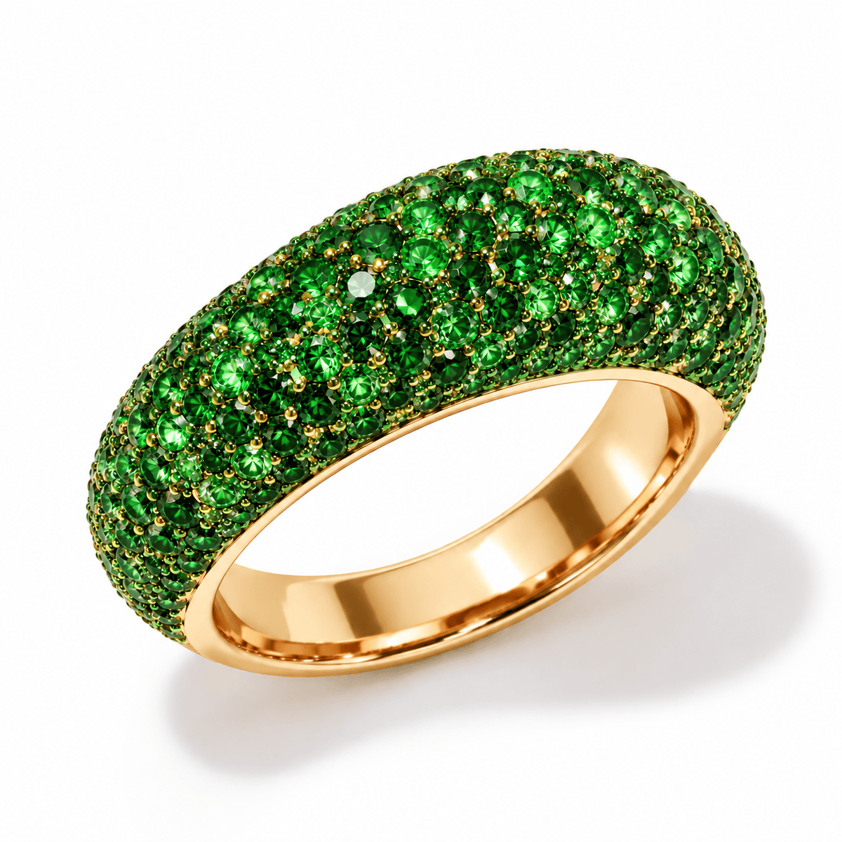 Luxury Promise 18K Gold Sugar Dust Half Eternity Ring SETTING ONLY SABSET076