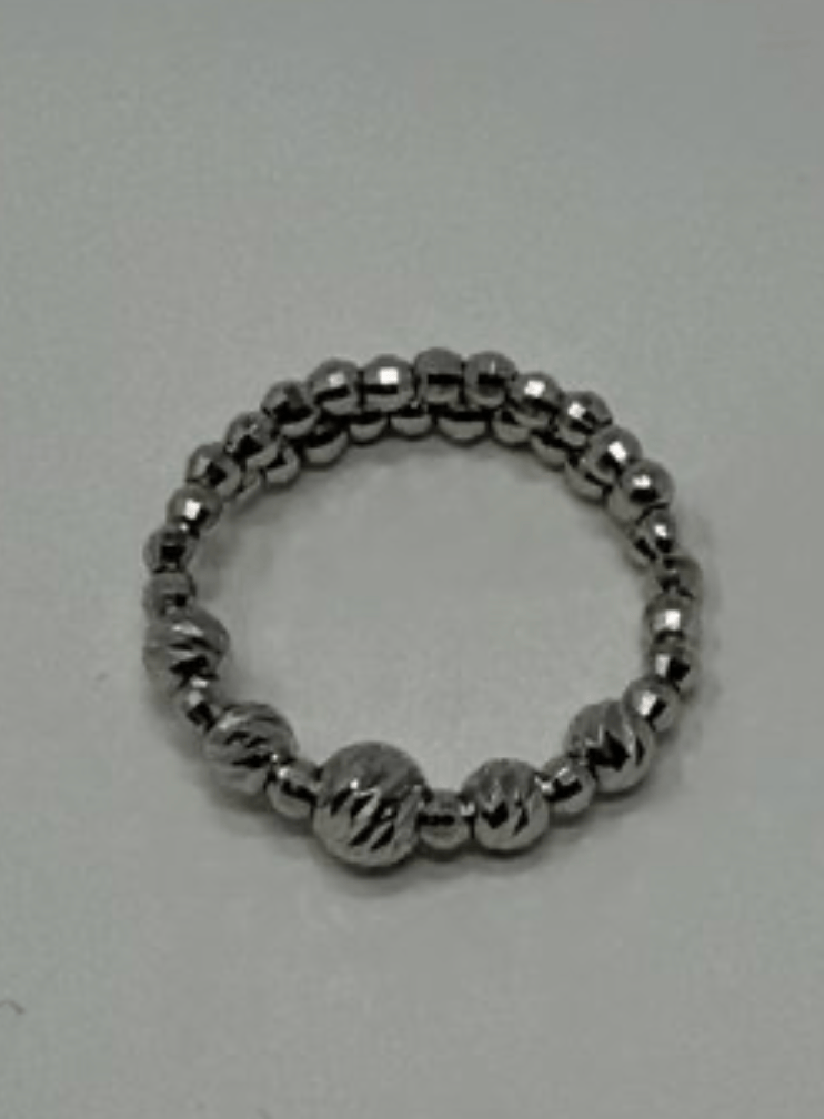 Luxury Promise 18k wg diamond sz 3-10 cuz ball flexi ring AFI051